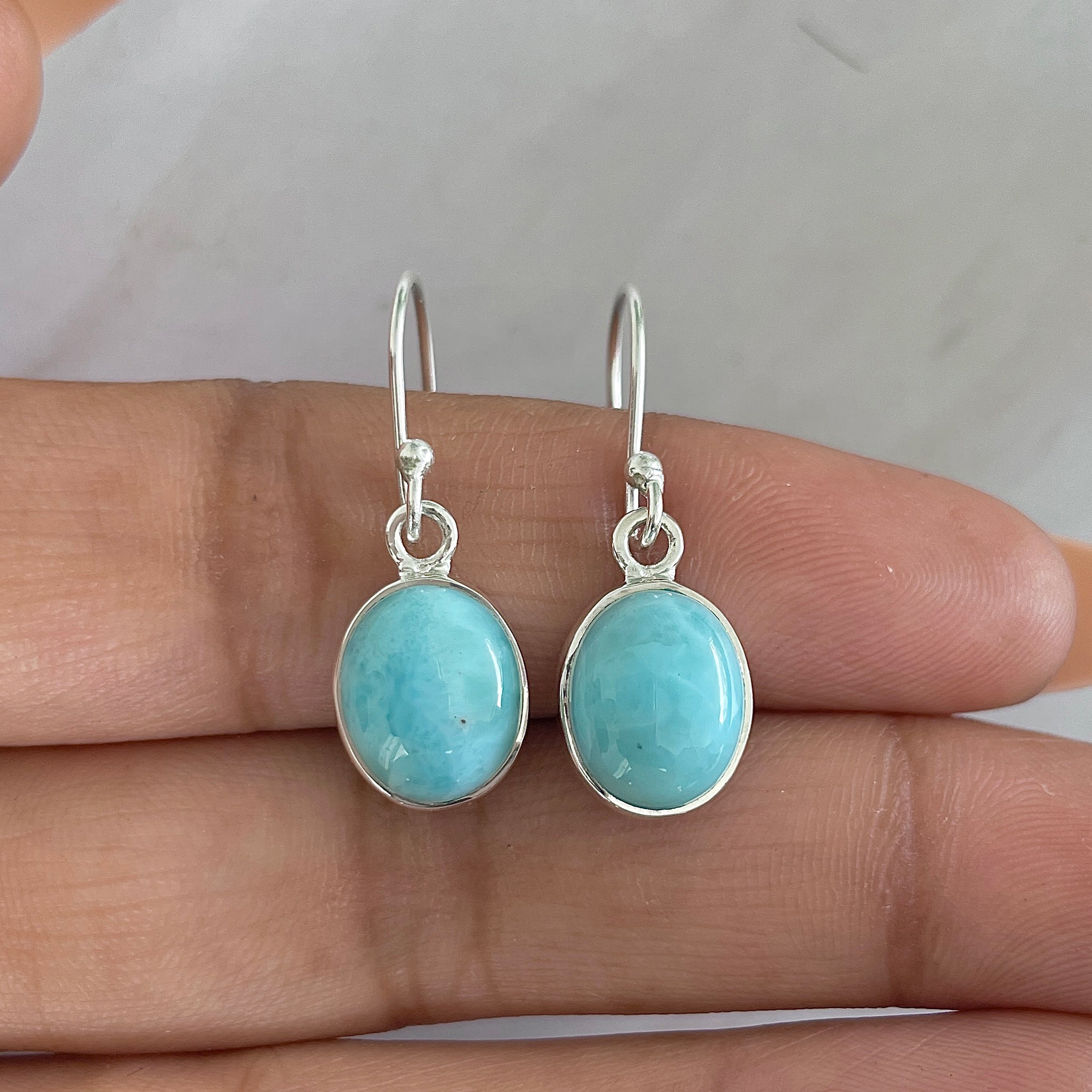 Larimar Earring-(LAR-E-1328.)