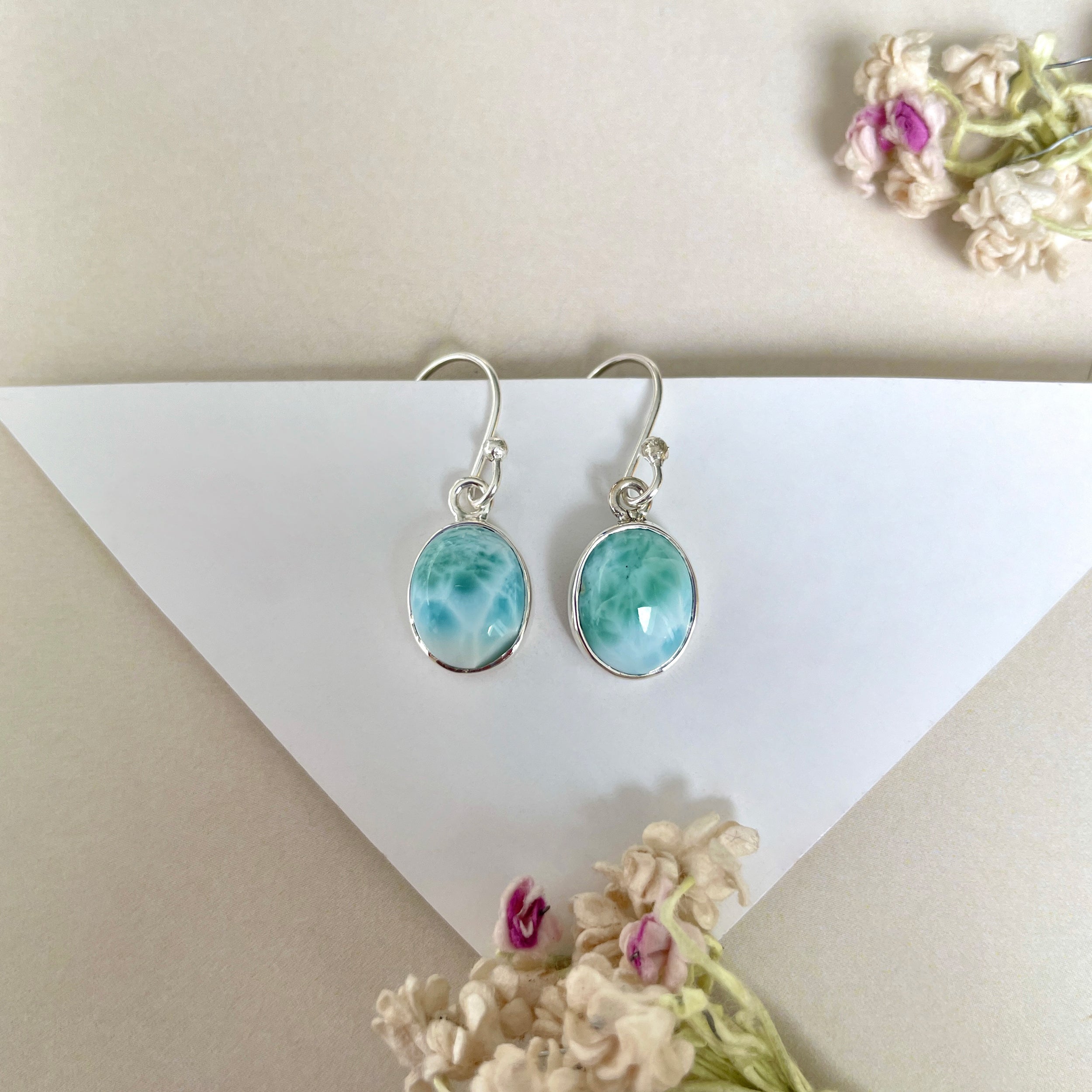 Larimar Earring-(LAR-E-1330.)