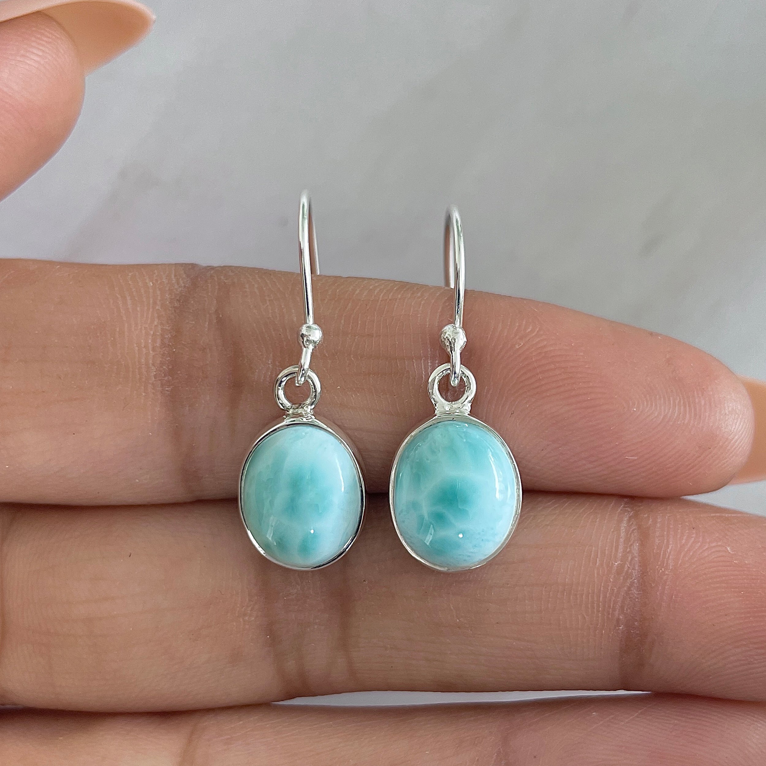 Larimar Earring-(LAR-E-1332.)