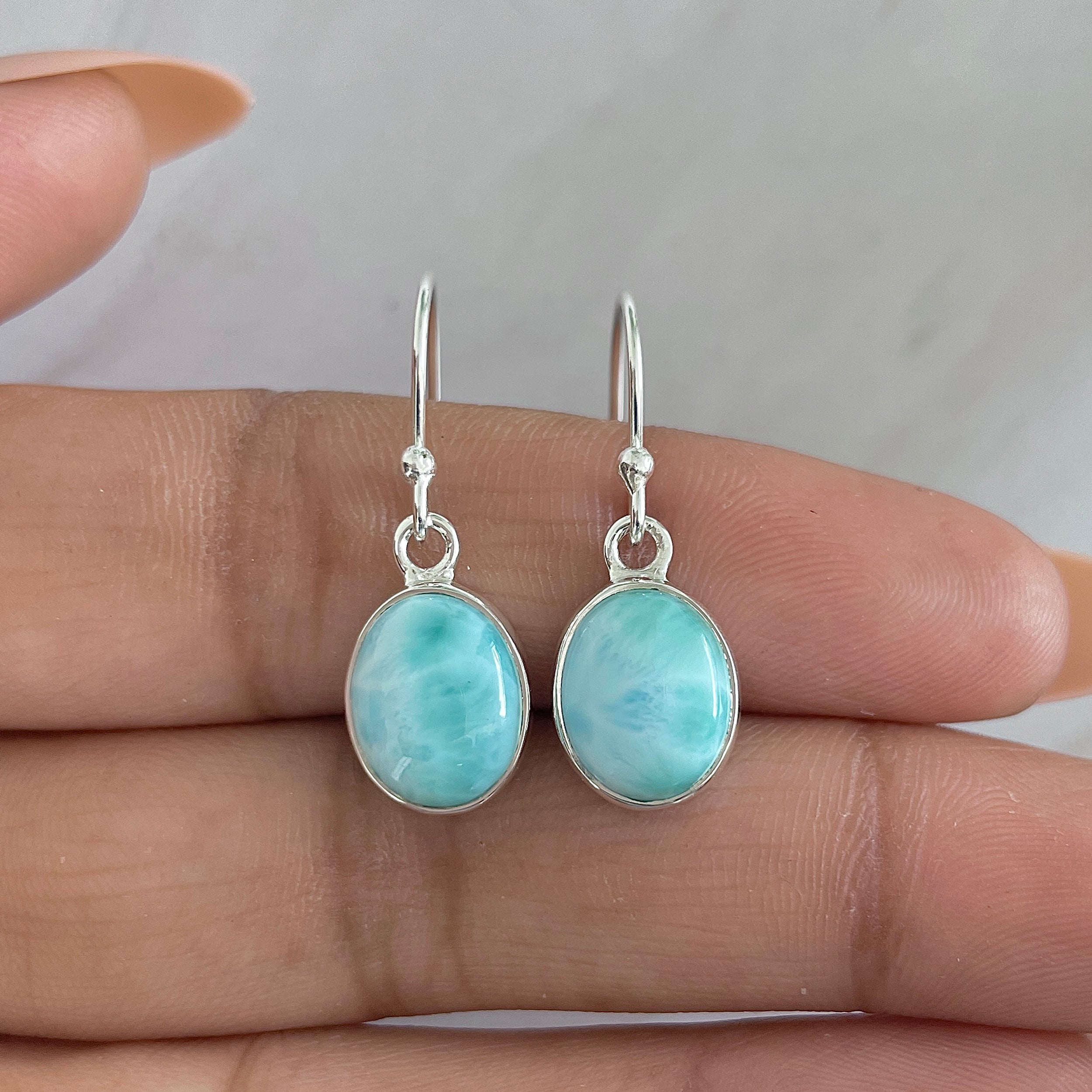 Larimar Earring-(LAR-E-1340.)