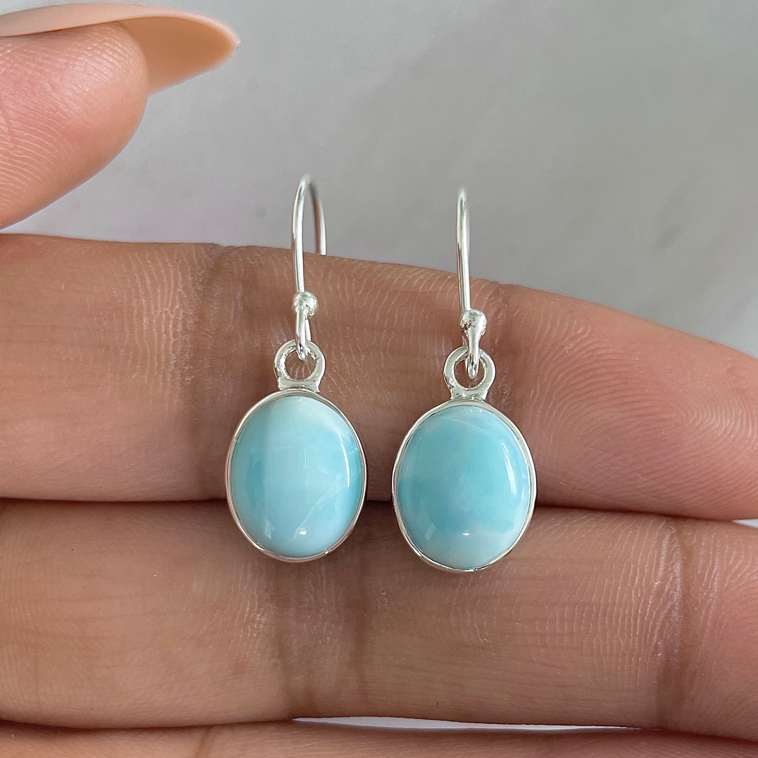 Larimar Earring-(LAR-E-1344.)