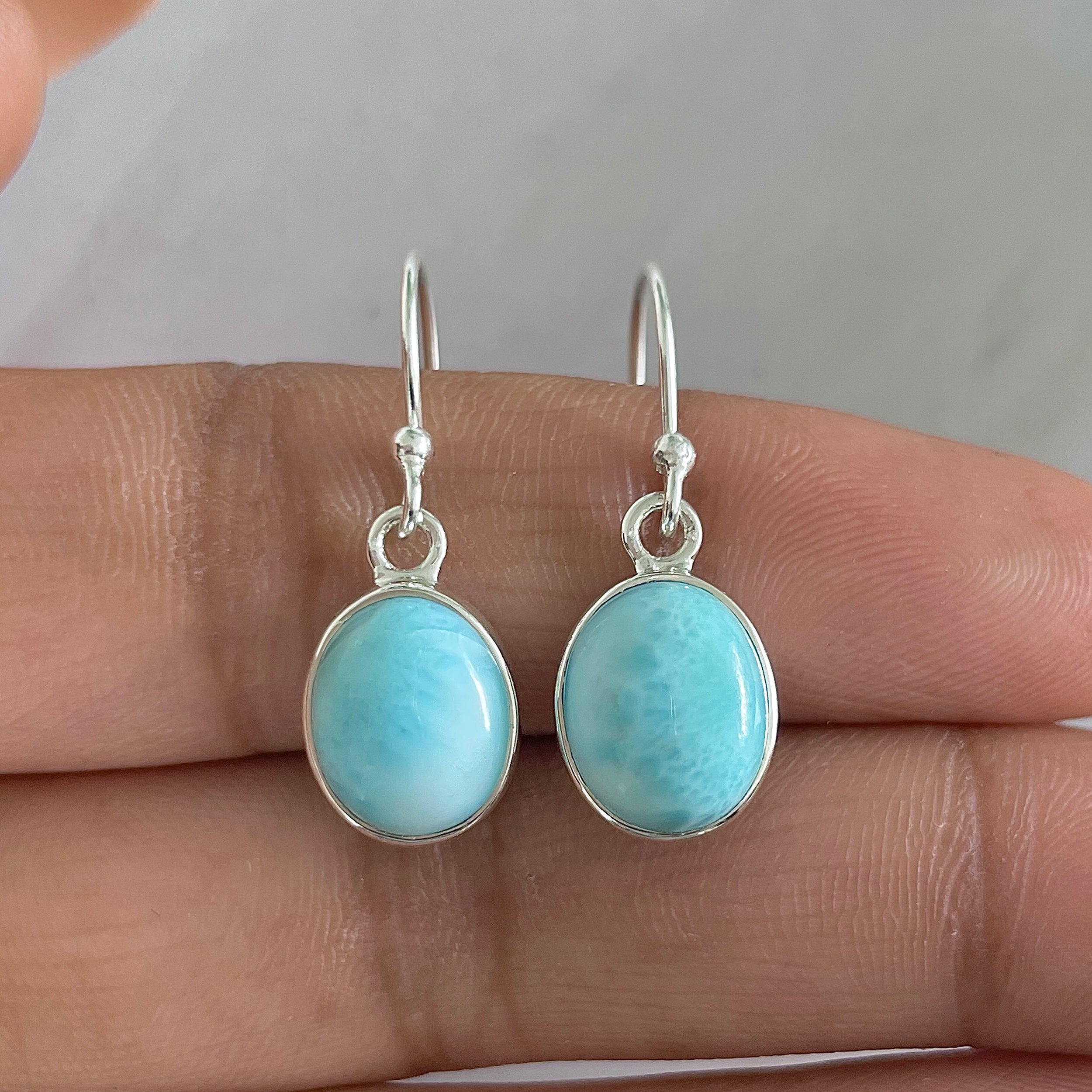 Larimar Earring-(LAR-E-1350.)
