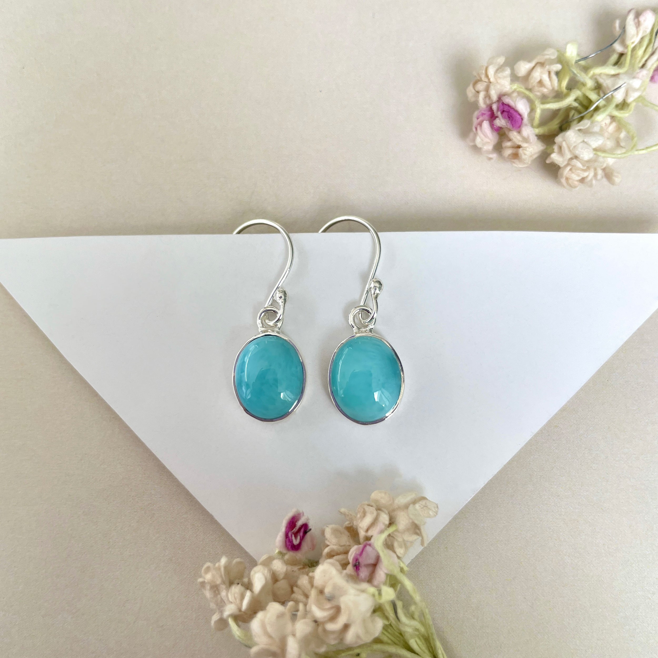Larimar Earring-(LAR-E-1364.)