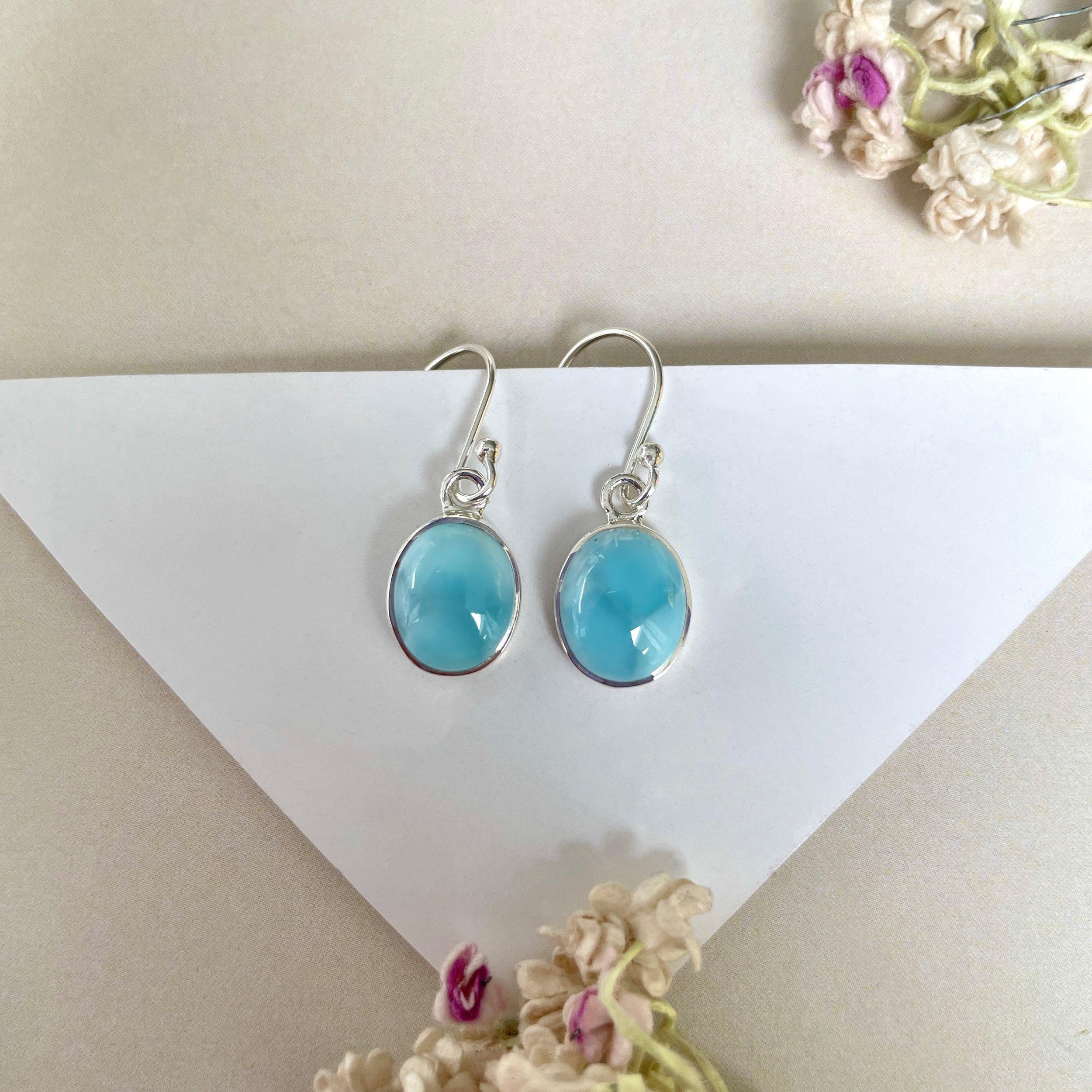 Larimar Earring-(LAR-E-1371.)