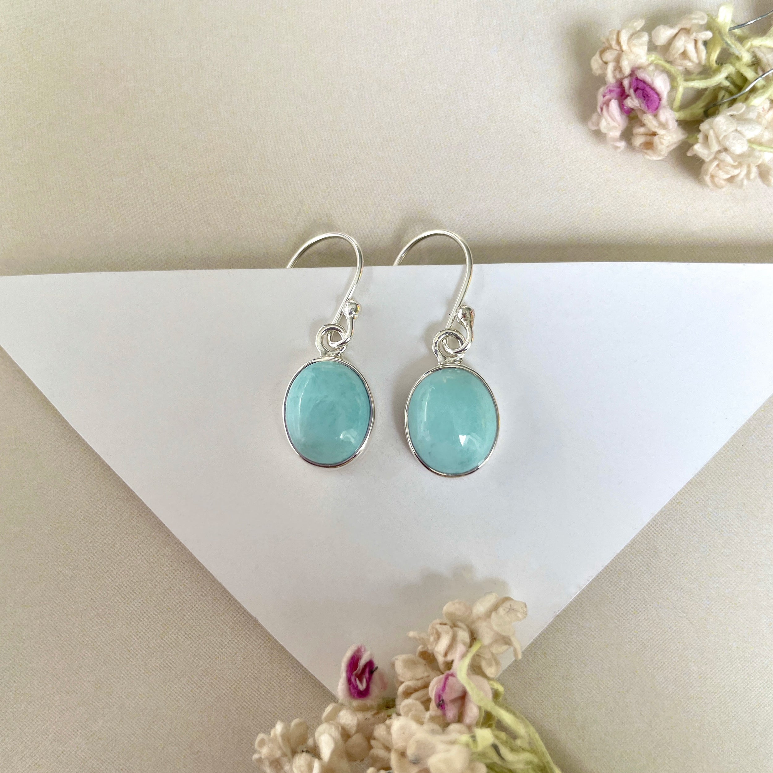 Larimar Earring-(LAR-E-1382.)