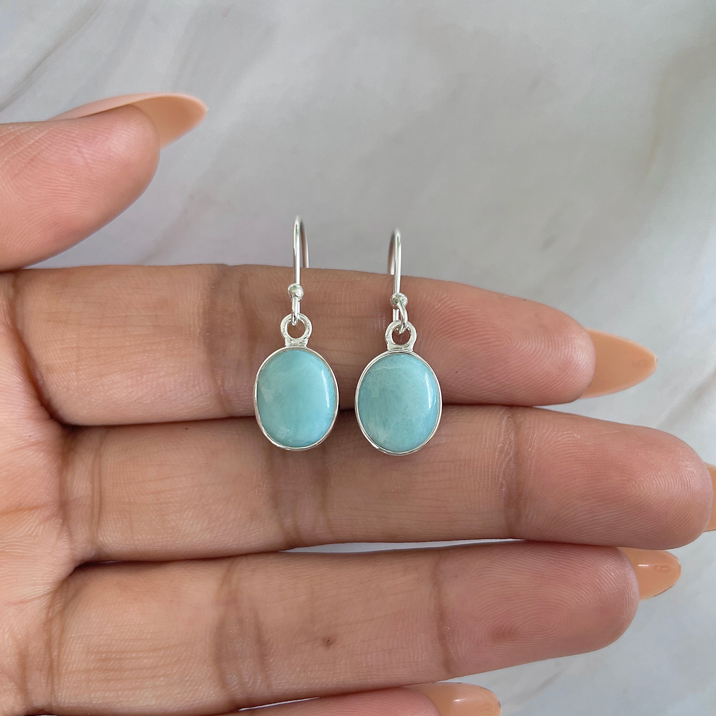 Larimar Earring-(LAR-E-1391.)