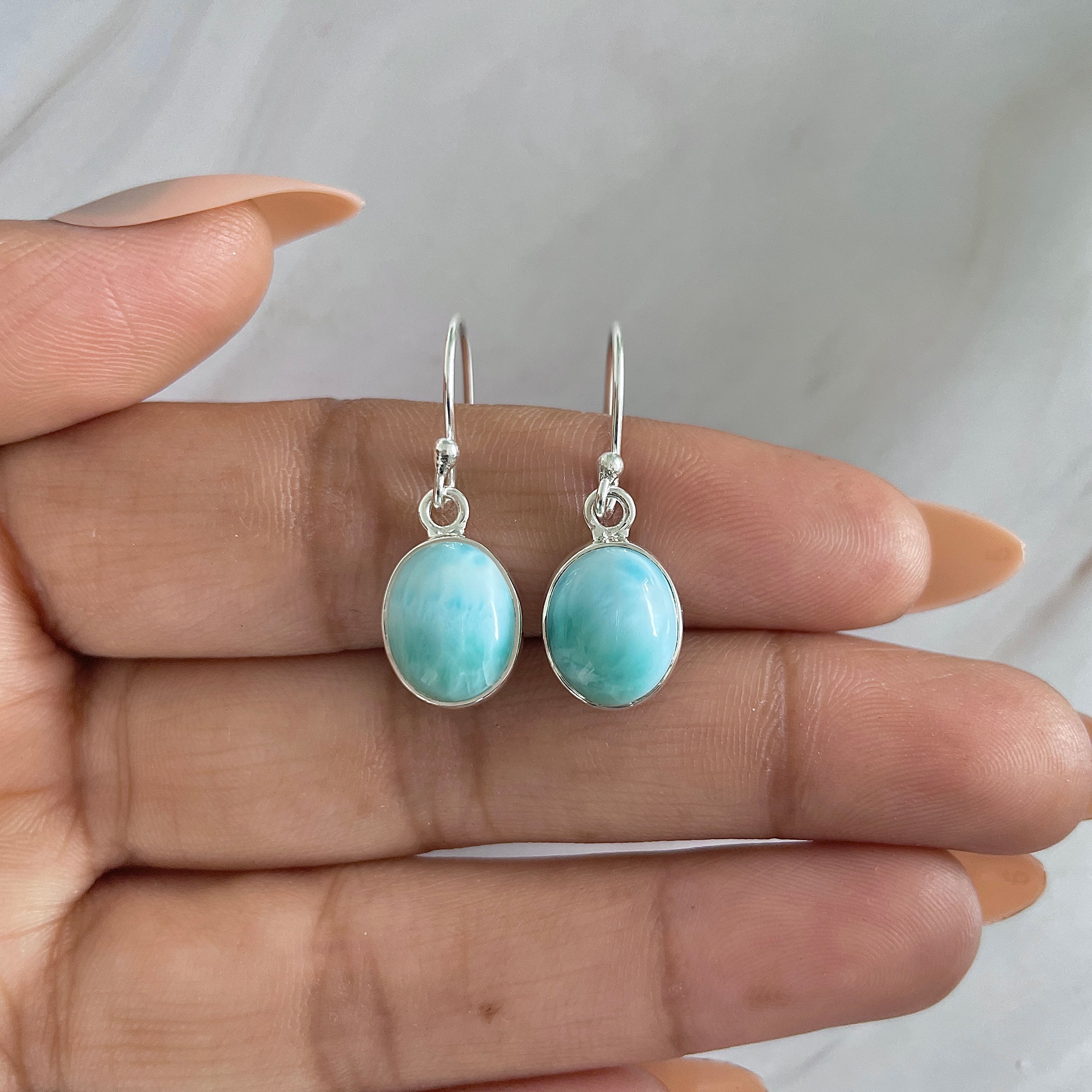 Larimar Earring-(LAR-E-1400.)