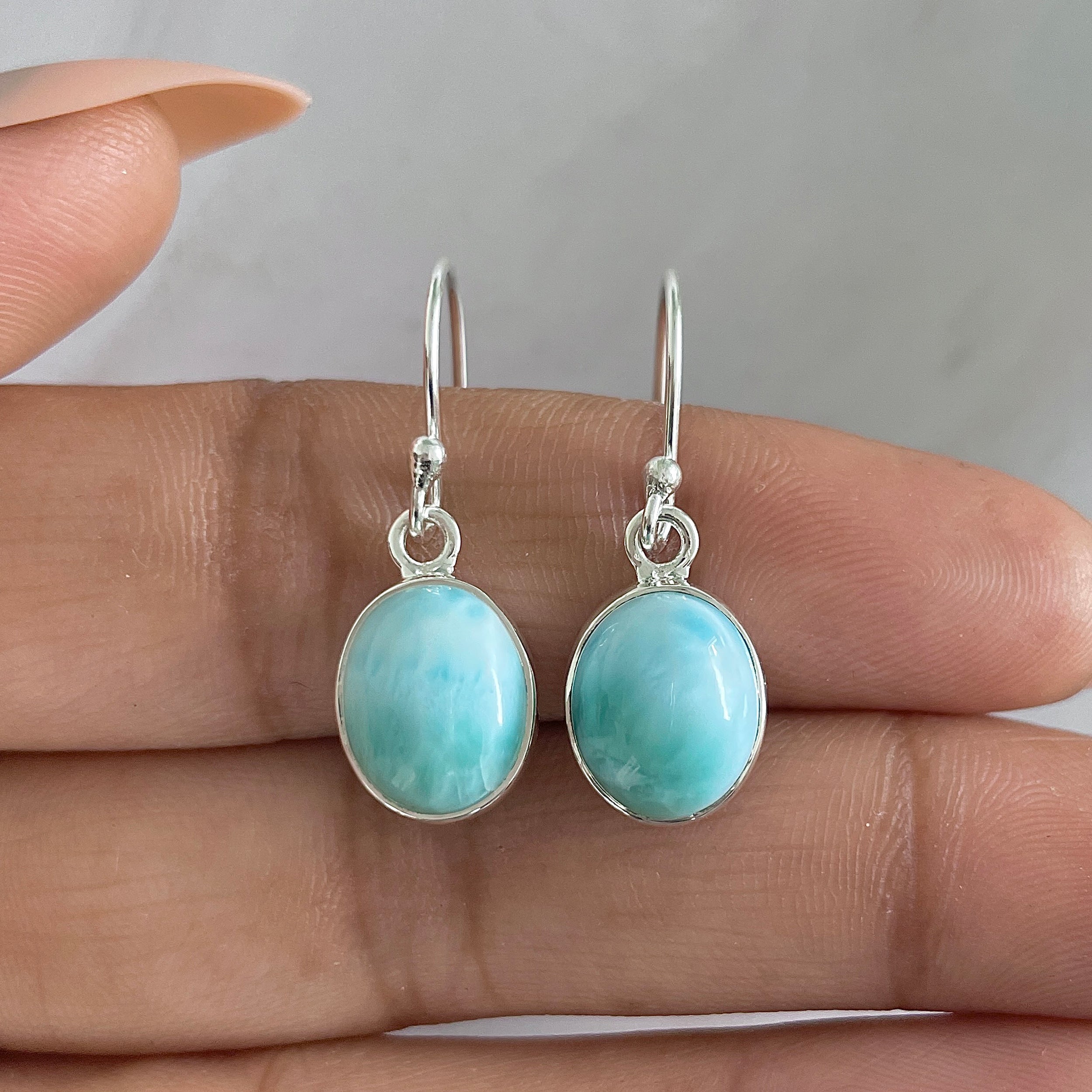 Larimar Earring-(LAR-E-1400.)