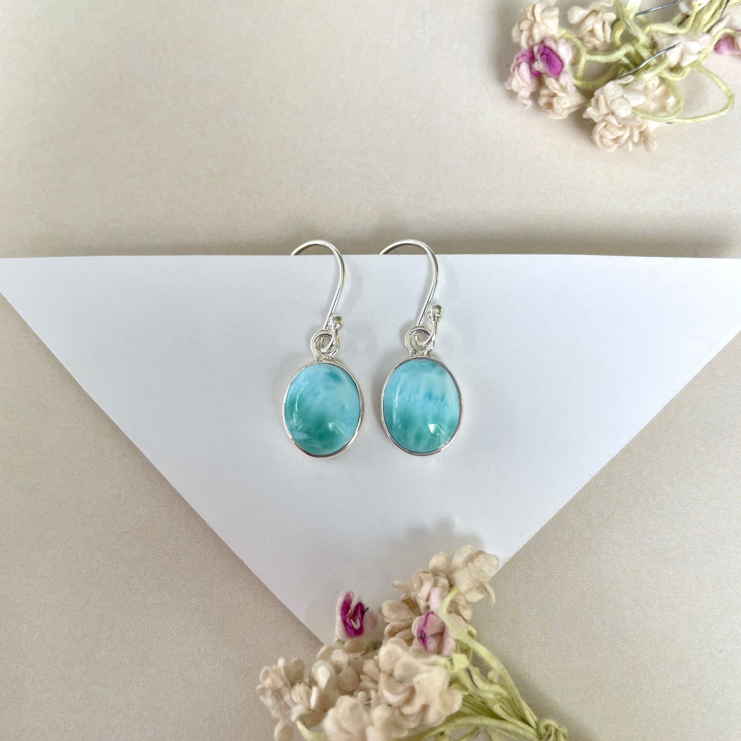 Larimar Earring-(LAR-E-1400.)