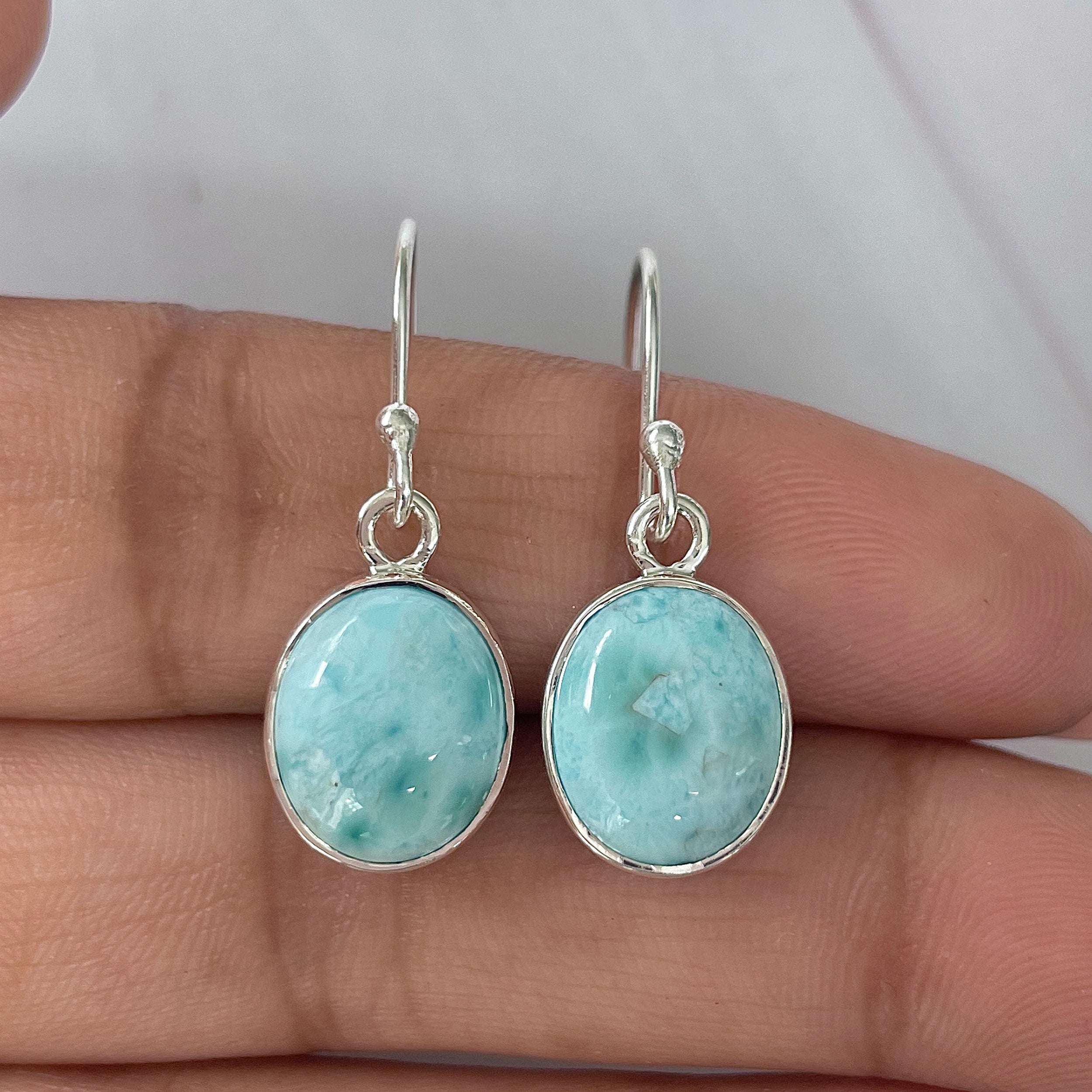 Larimar Earring-(LAR-E-1404.)