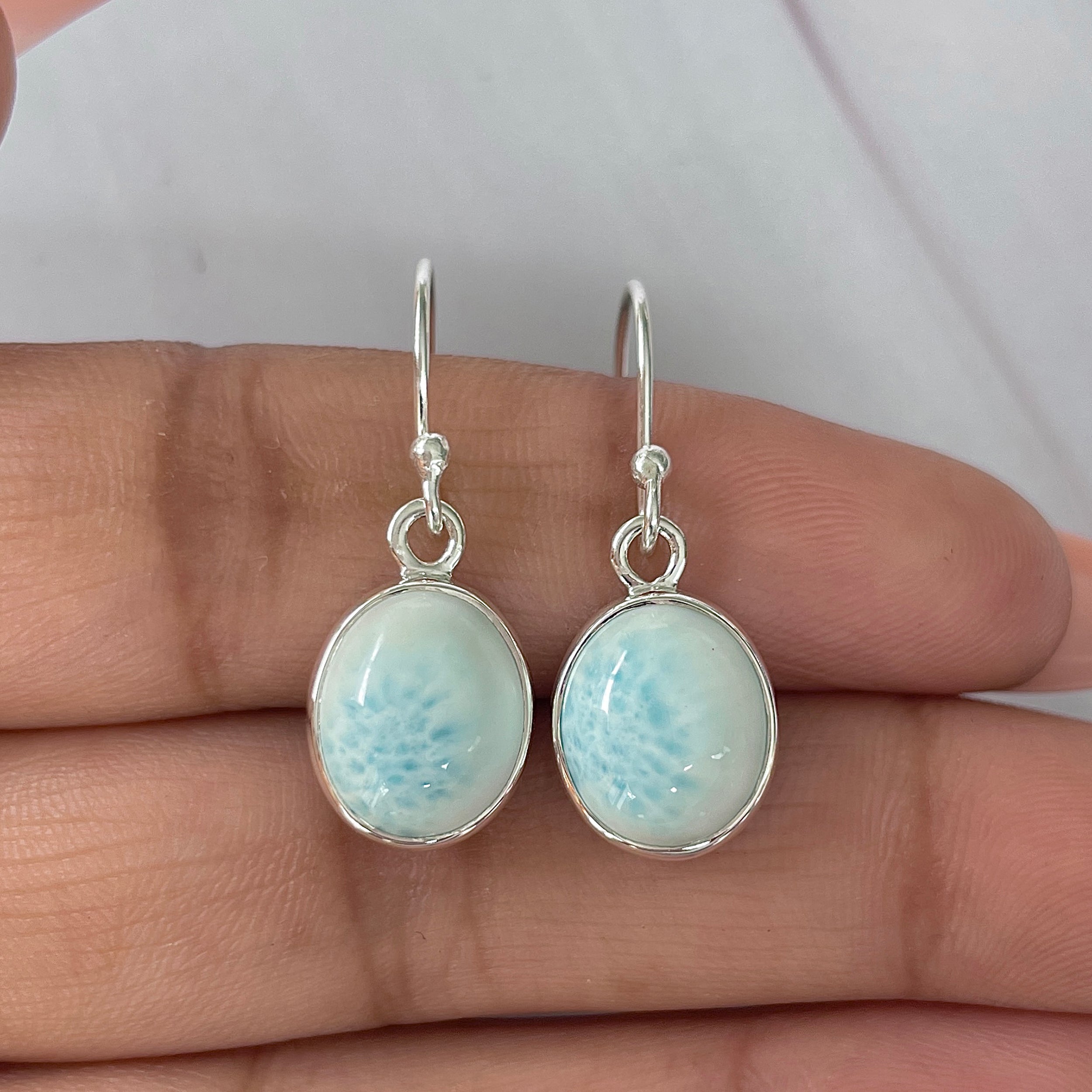 Larimar Earring-(LAR-E-1407.)