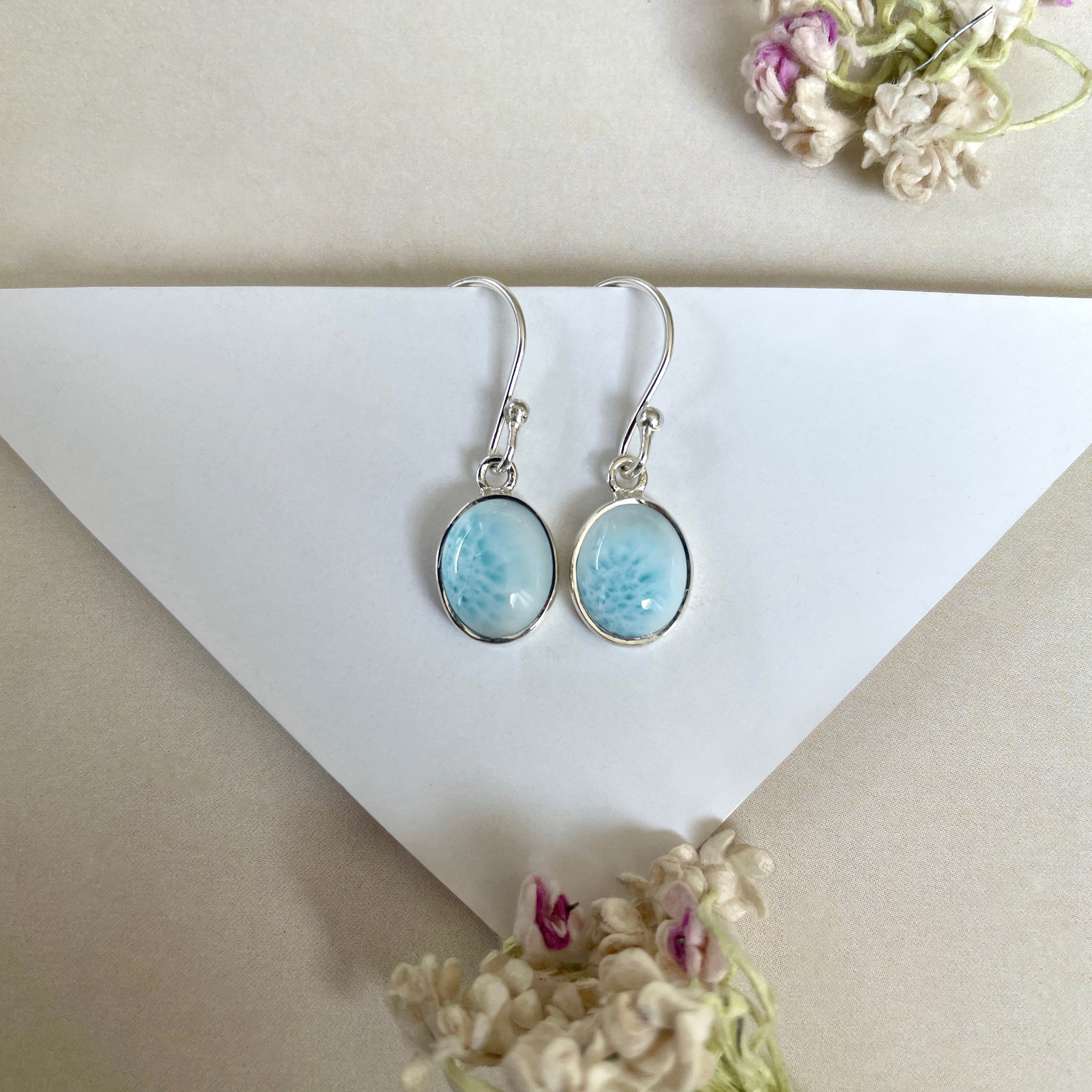 Larimar Earring-(LAR-E-1407.)