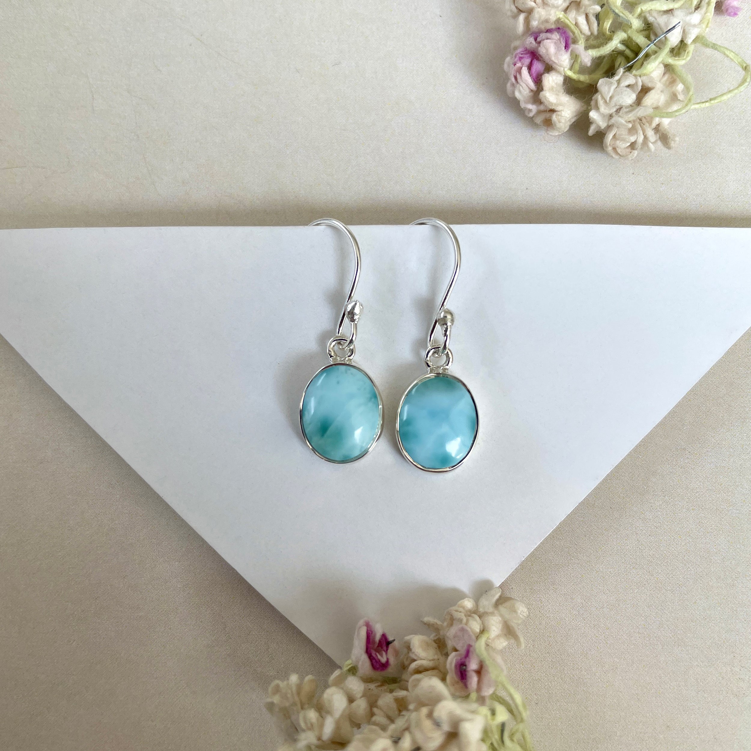 Larimar Earring-(LAR-E-1413.)