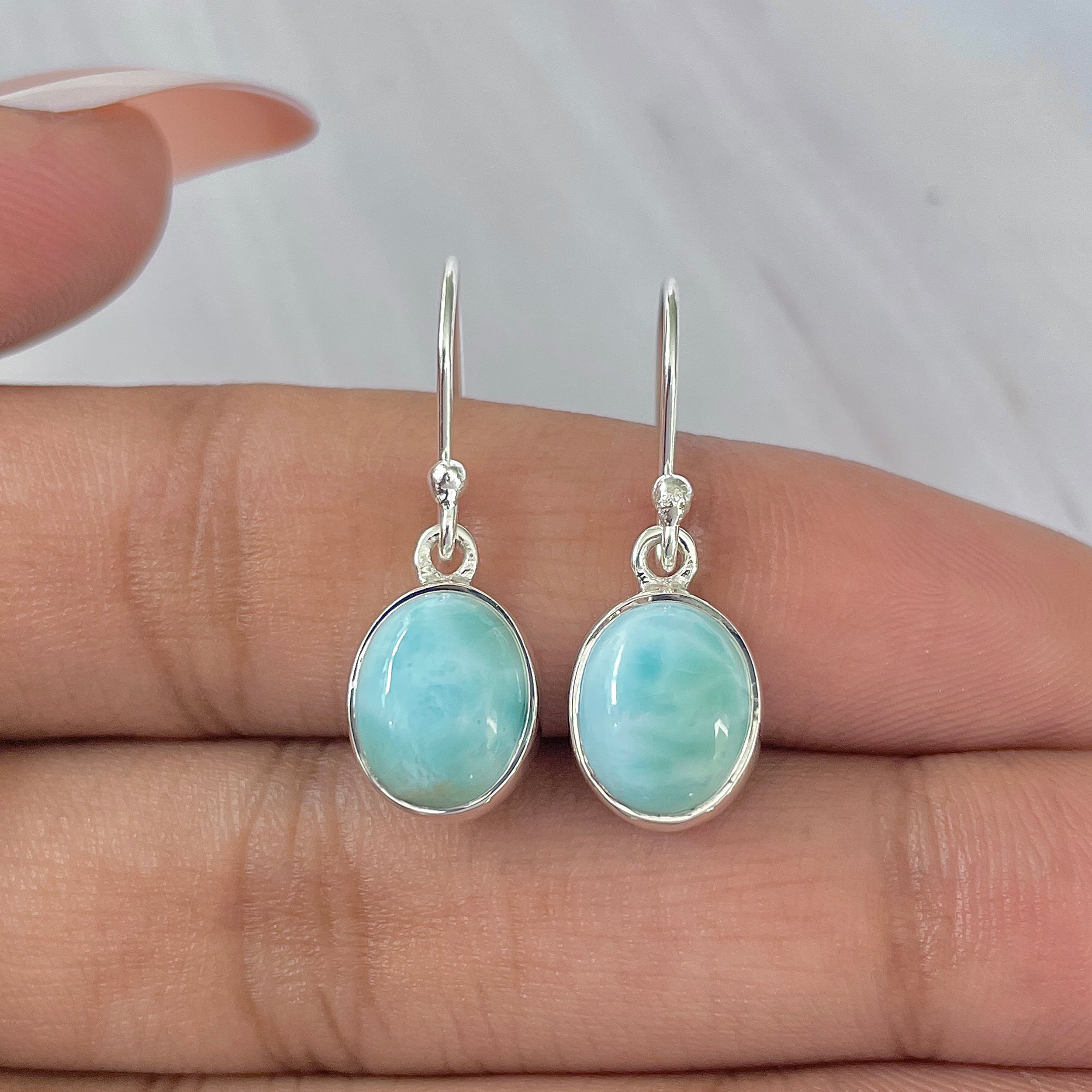 Larimar Earring-(LAR-E-1414.)