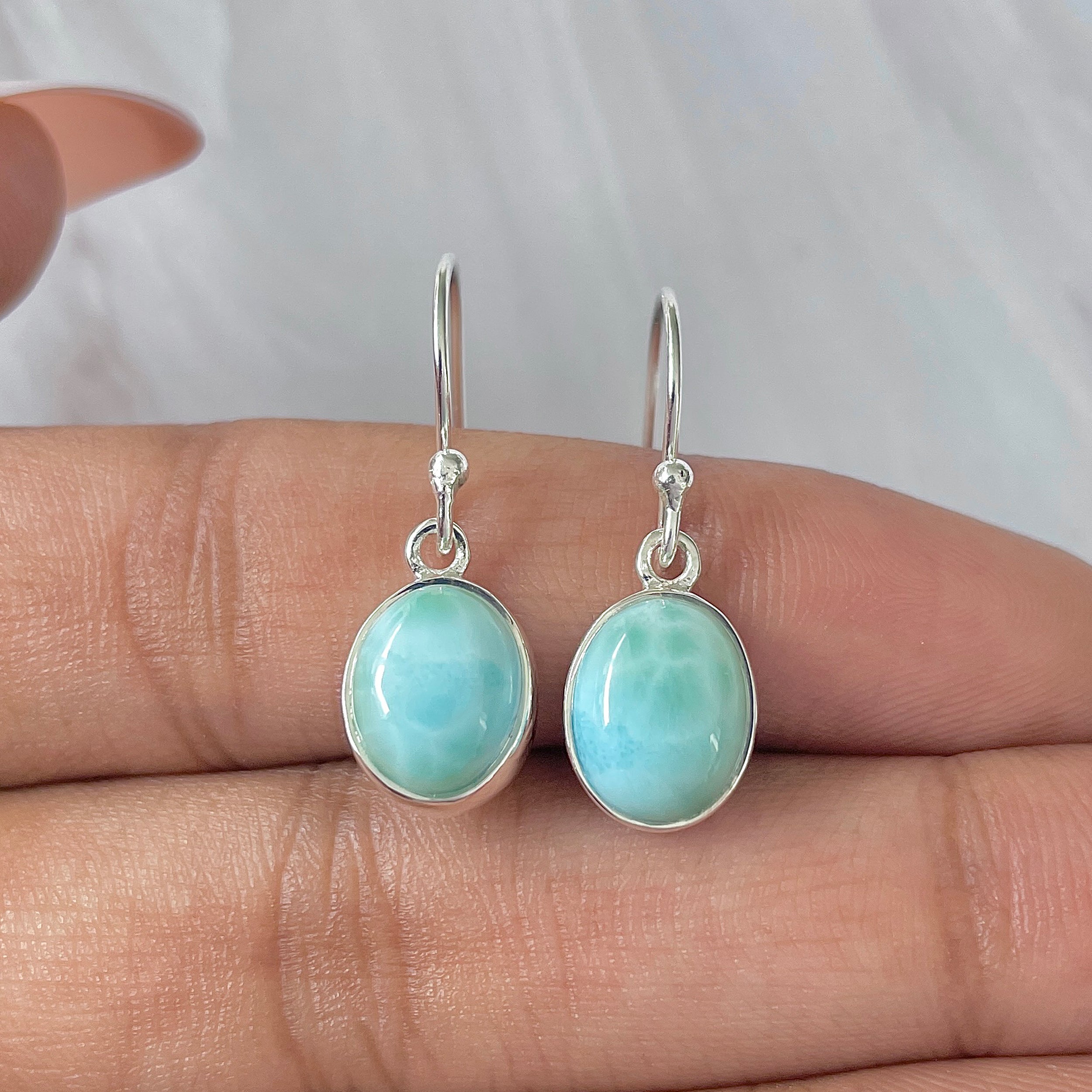 Larimar Earring-(LAR-E-1417.)