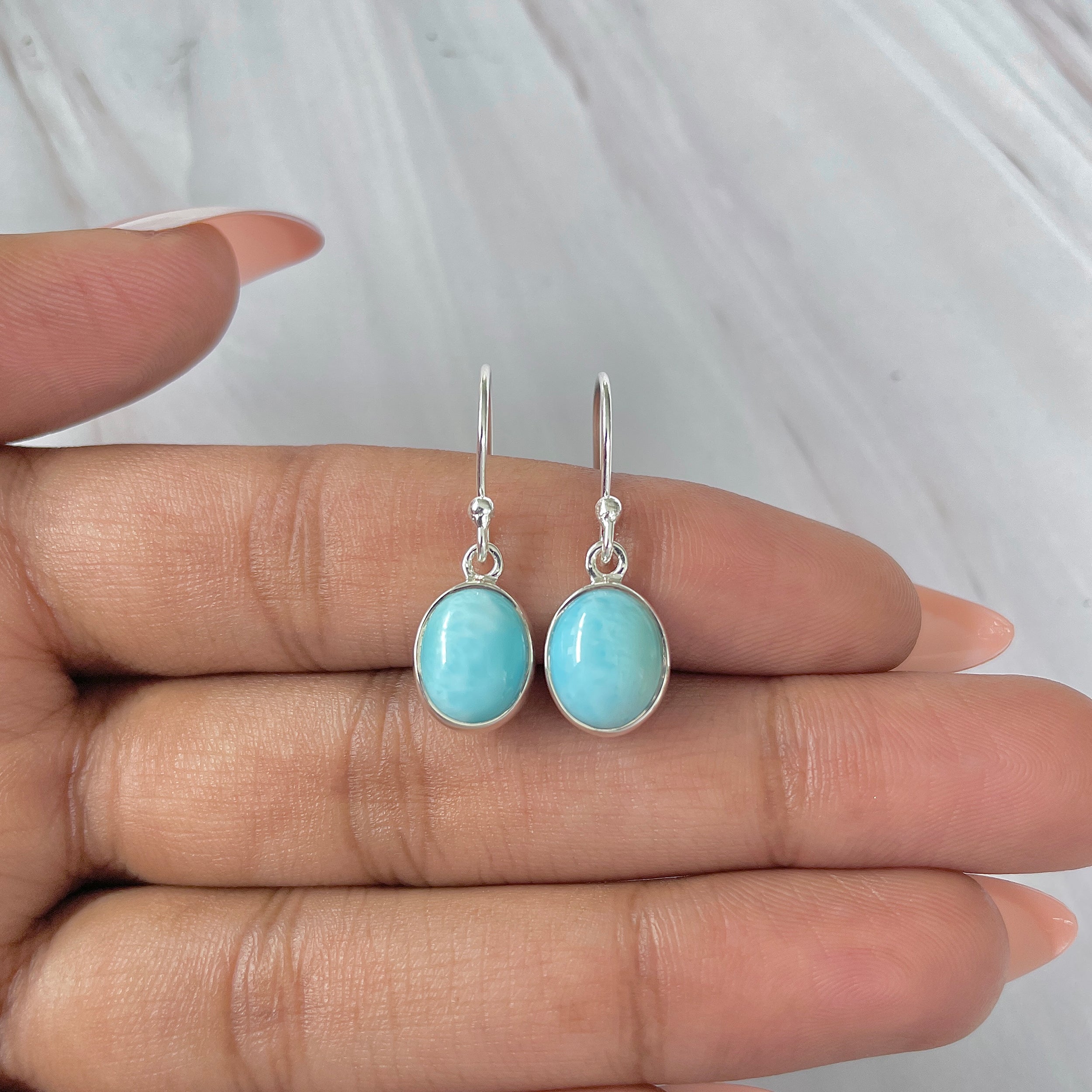 Larimar Earring-(LAR-E-1421.)