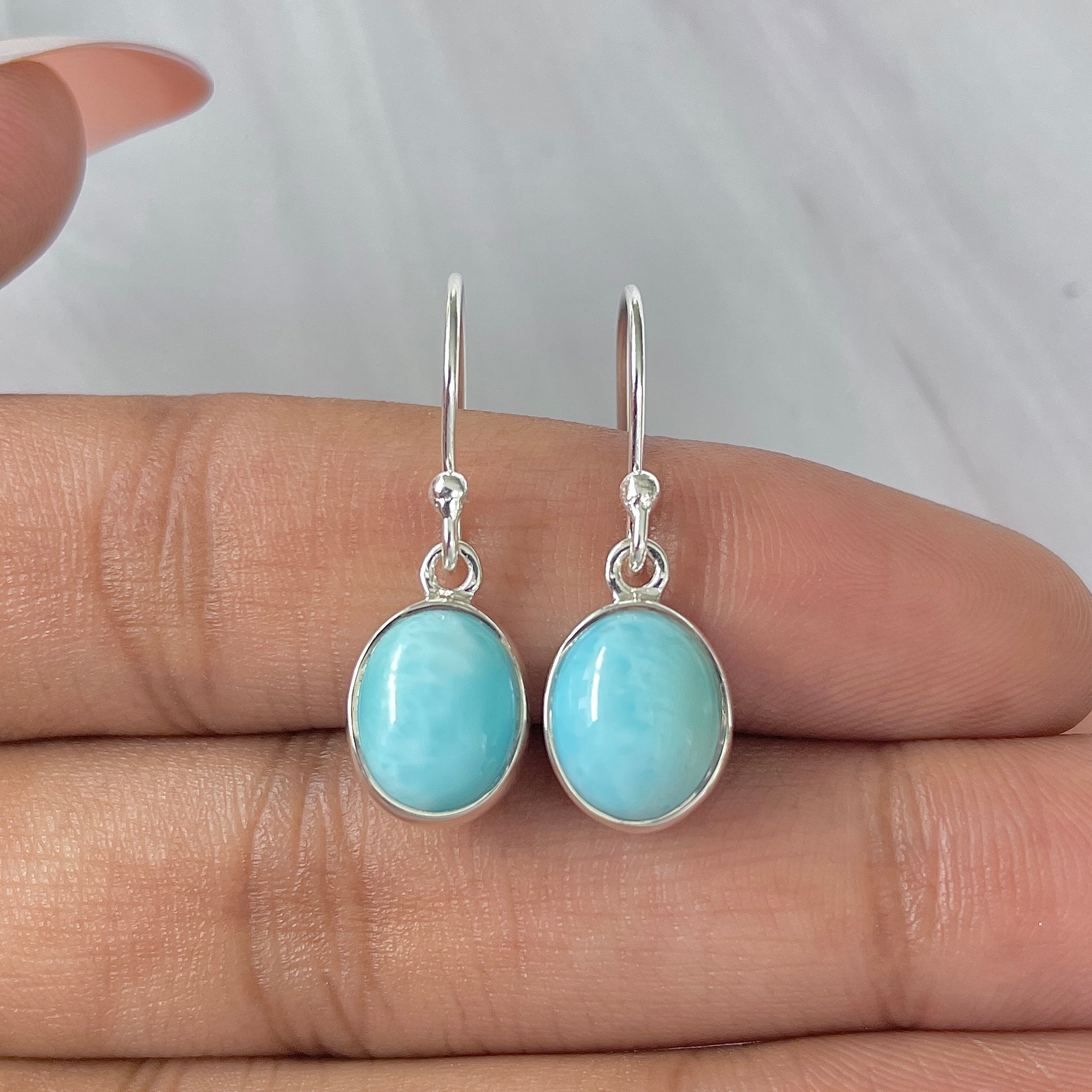Larimar Earring-(LAR-E-1421.)