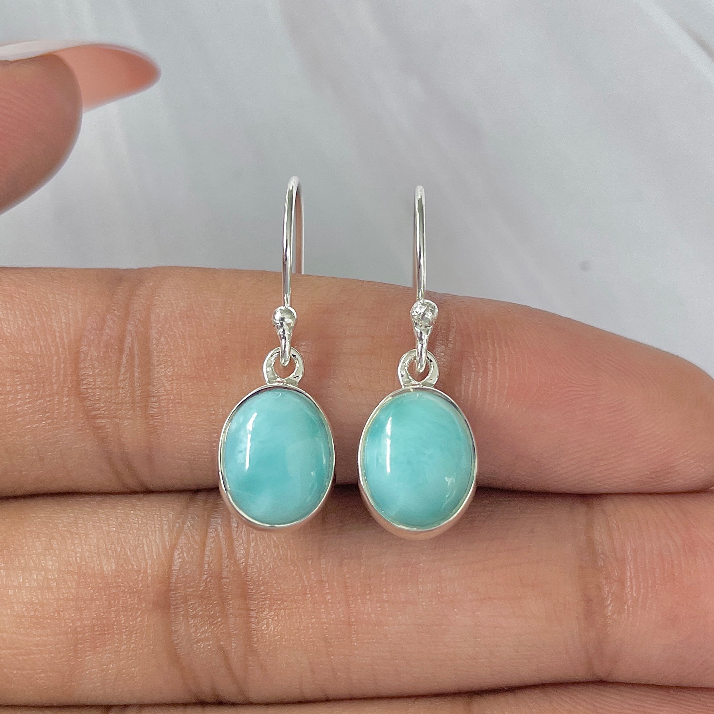 Larimar Earring-(LAR-E-1422.)