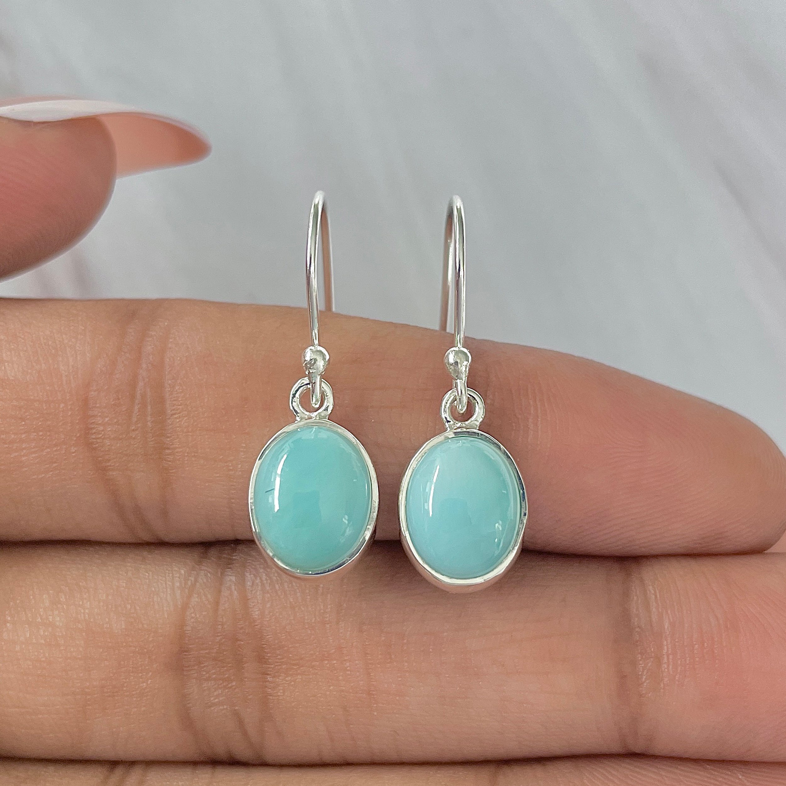 Larimar Earring-(LAR-E-1428.)