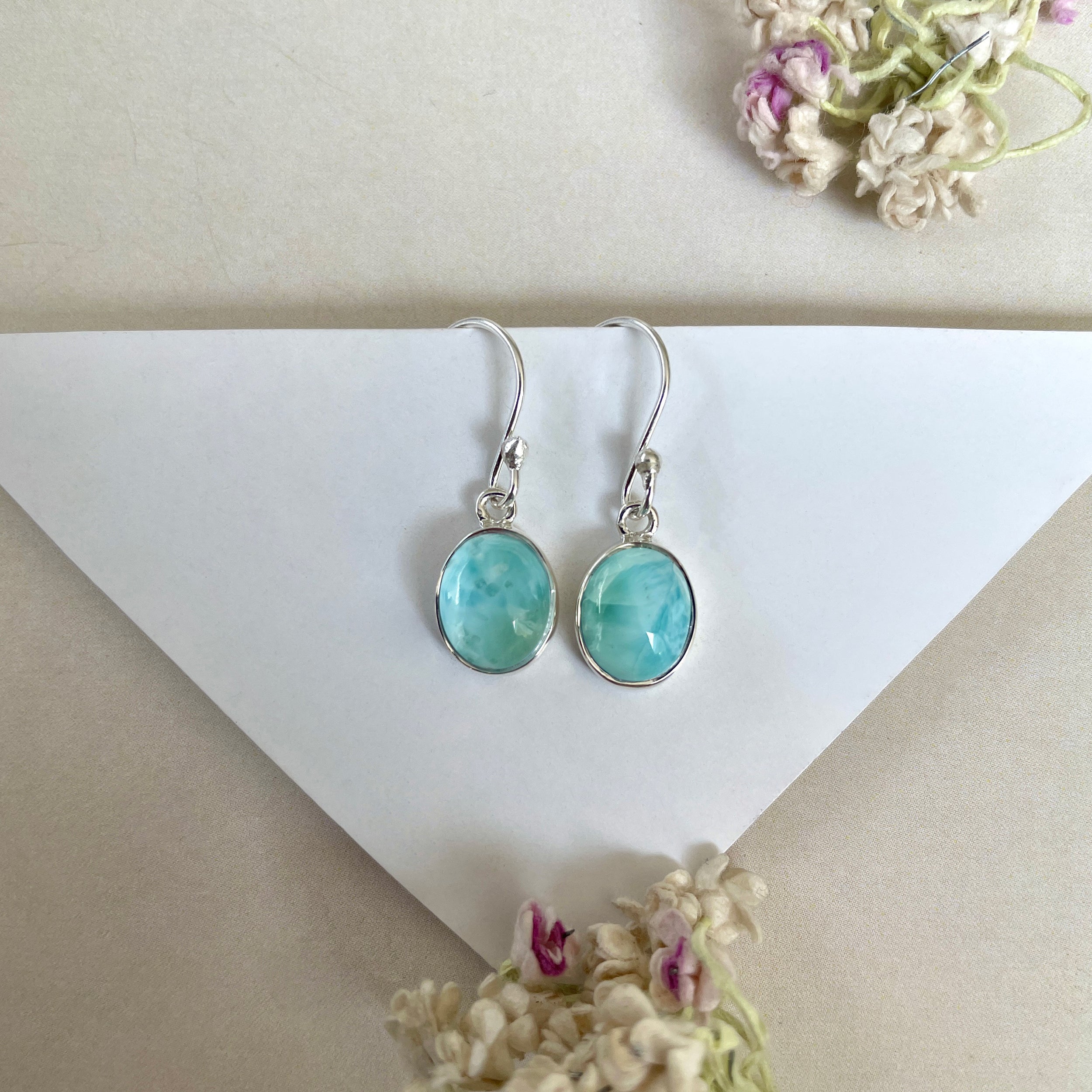 Larimar Earring-(LAR-E-1431.)