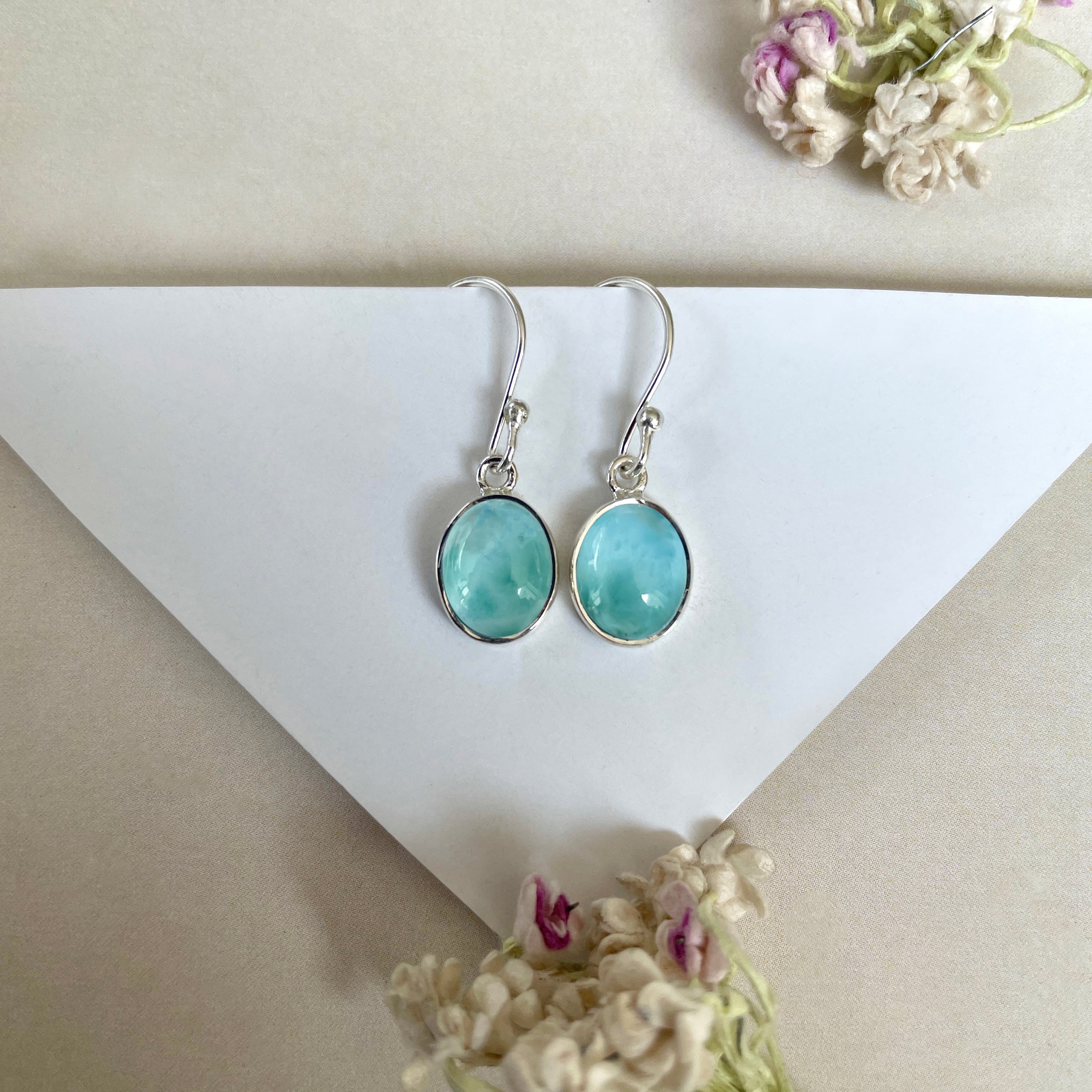 Larimar Earring-(LAR-E-1432.)