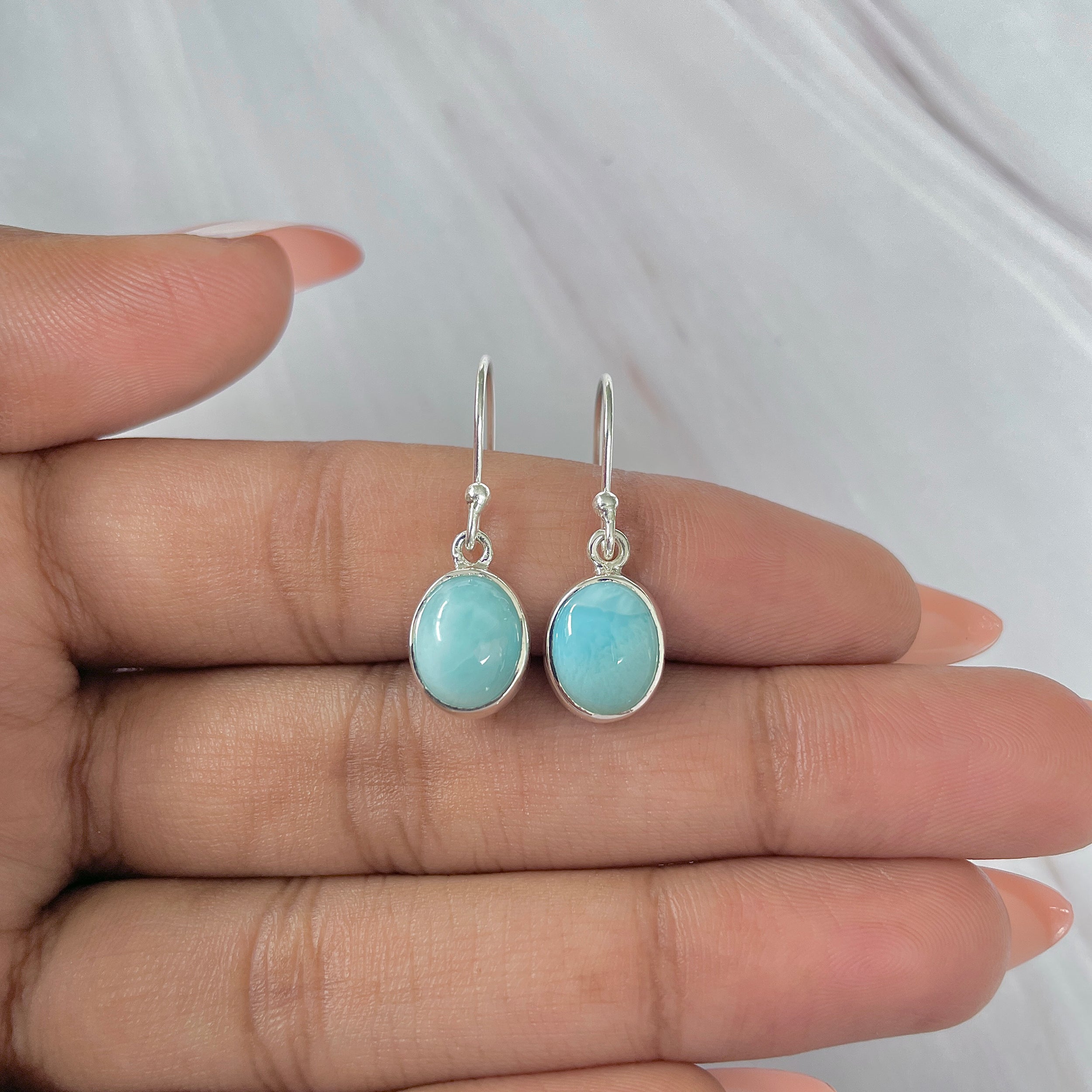 Larimar Earring-(LAR-E-1440.)