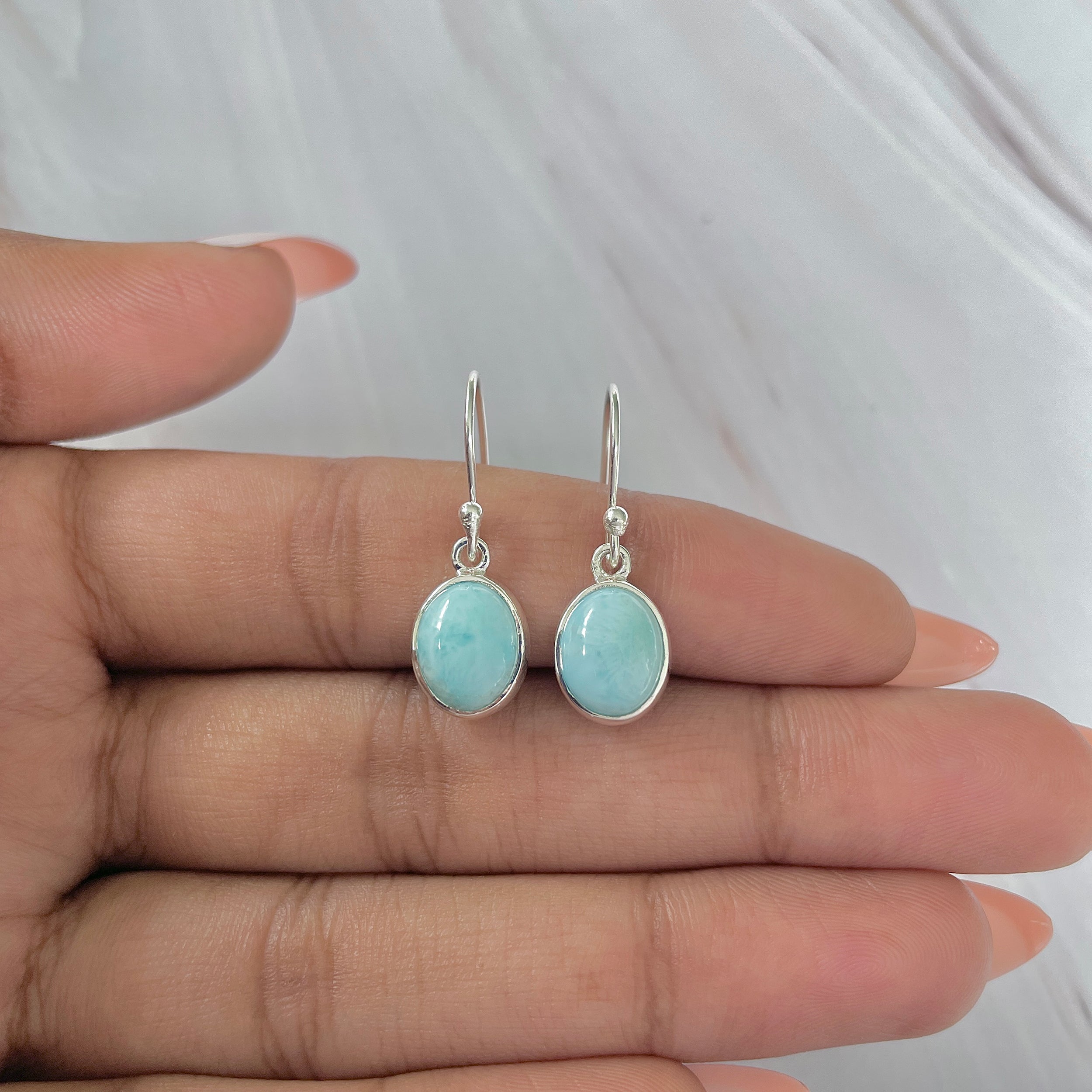 Larimar Earring-(LAR-E-1441.)
