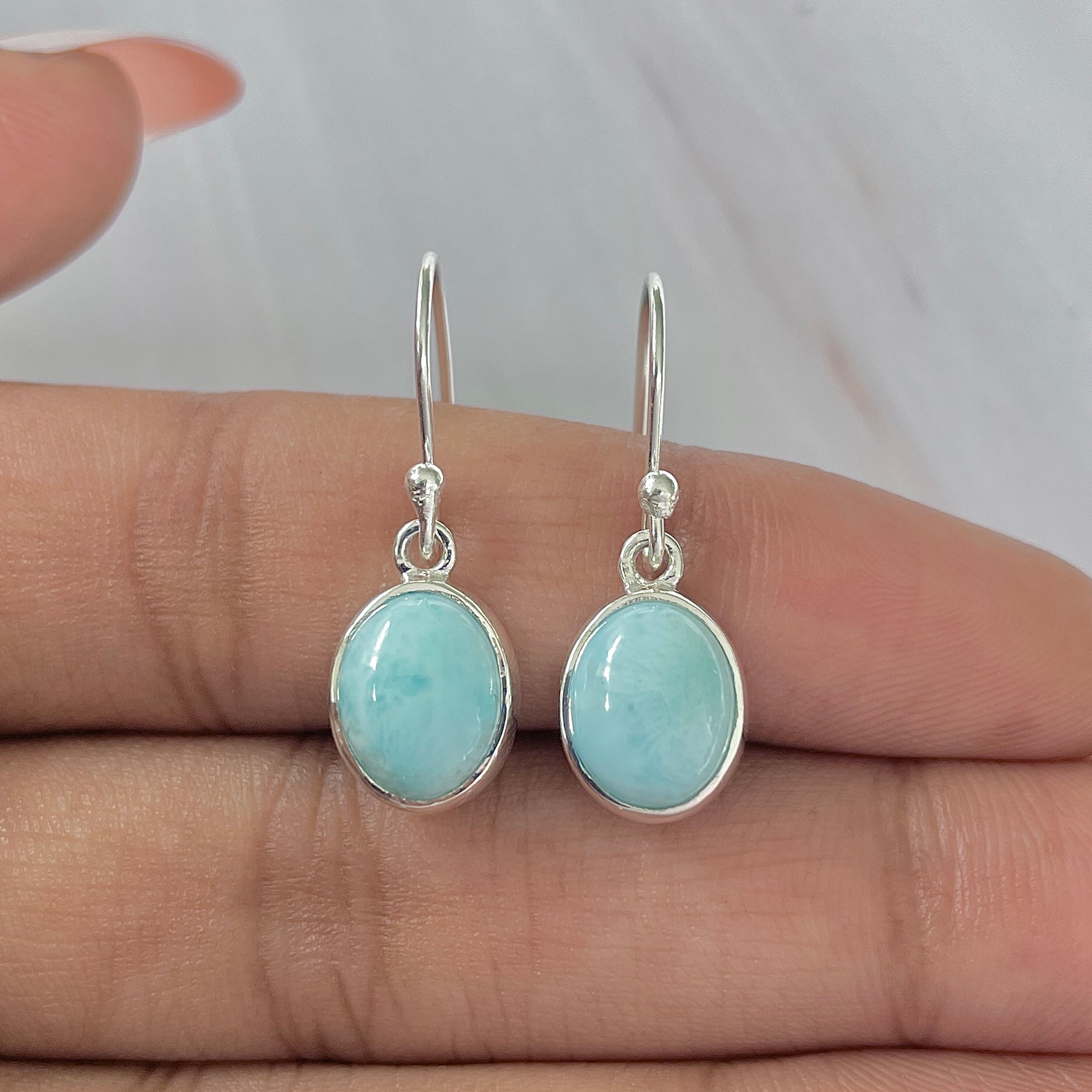 Larimar Earring-(LAR-E-1441.)