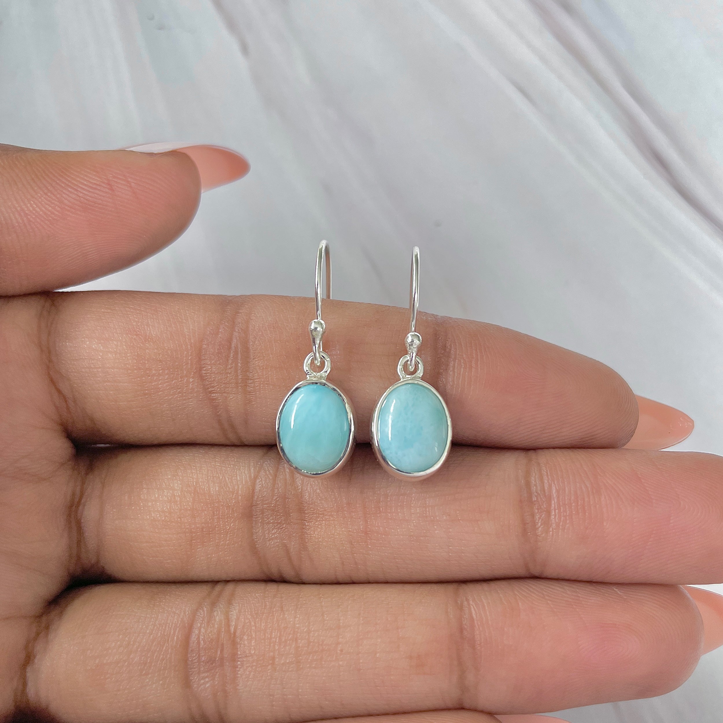 Larimar Earring-(LAR-E-1444.)