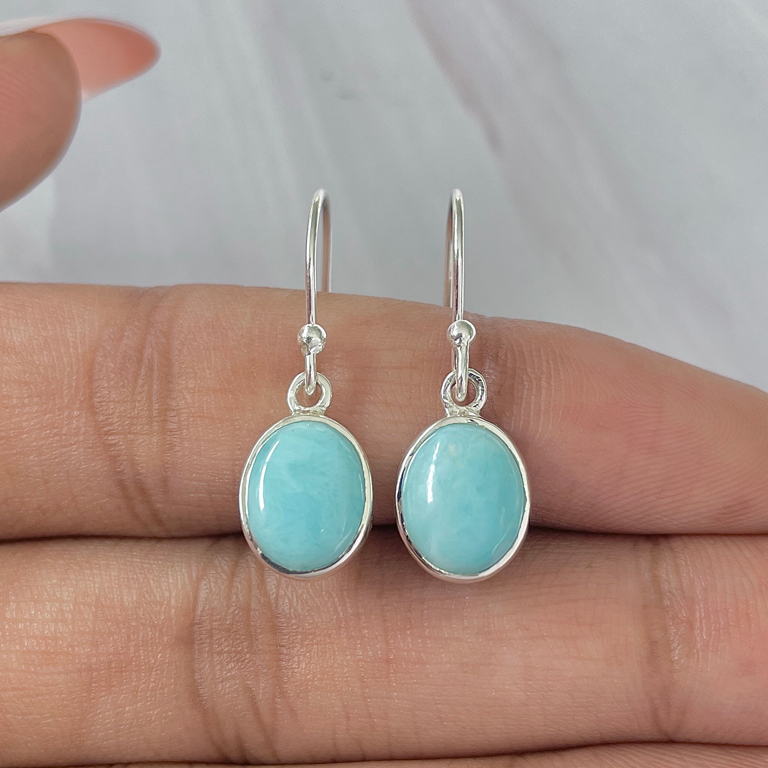 Larimar Earring-(LAR-E-1445.)