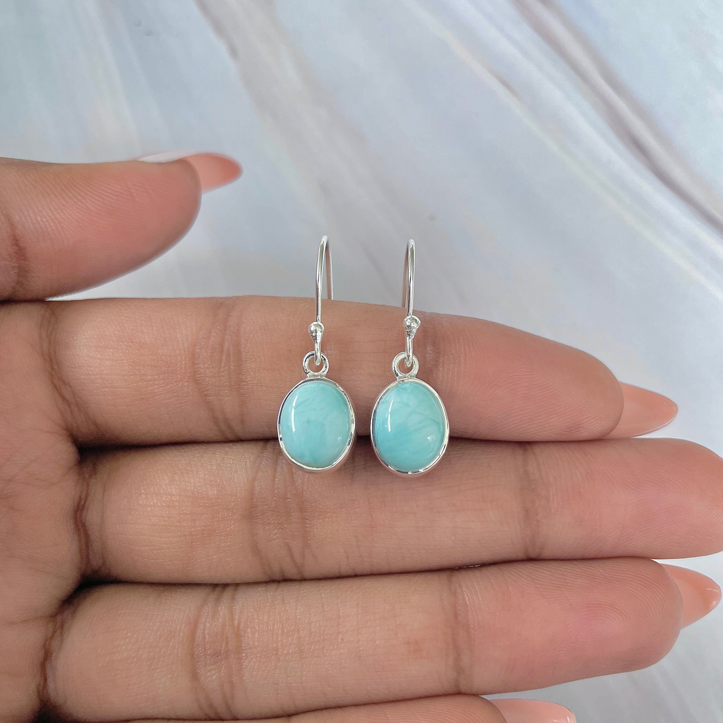 Larimar Earring-(LAR-E-1455.)