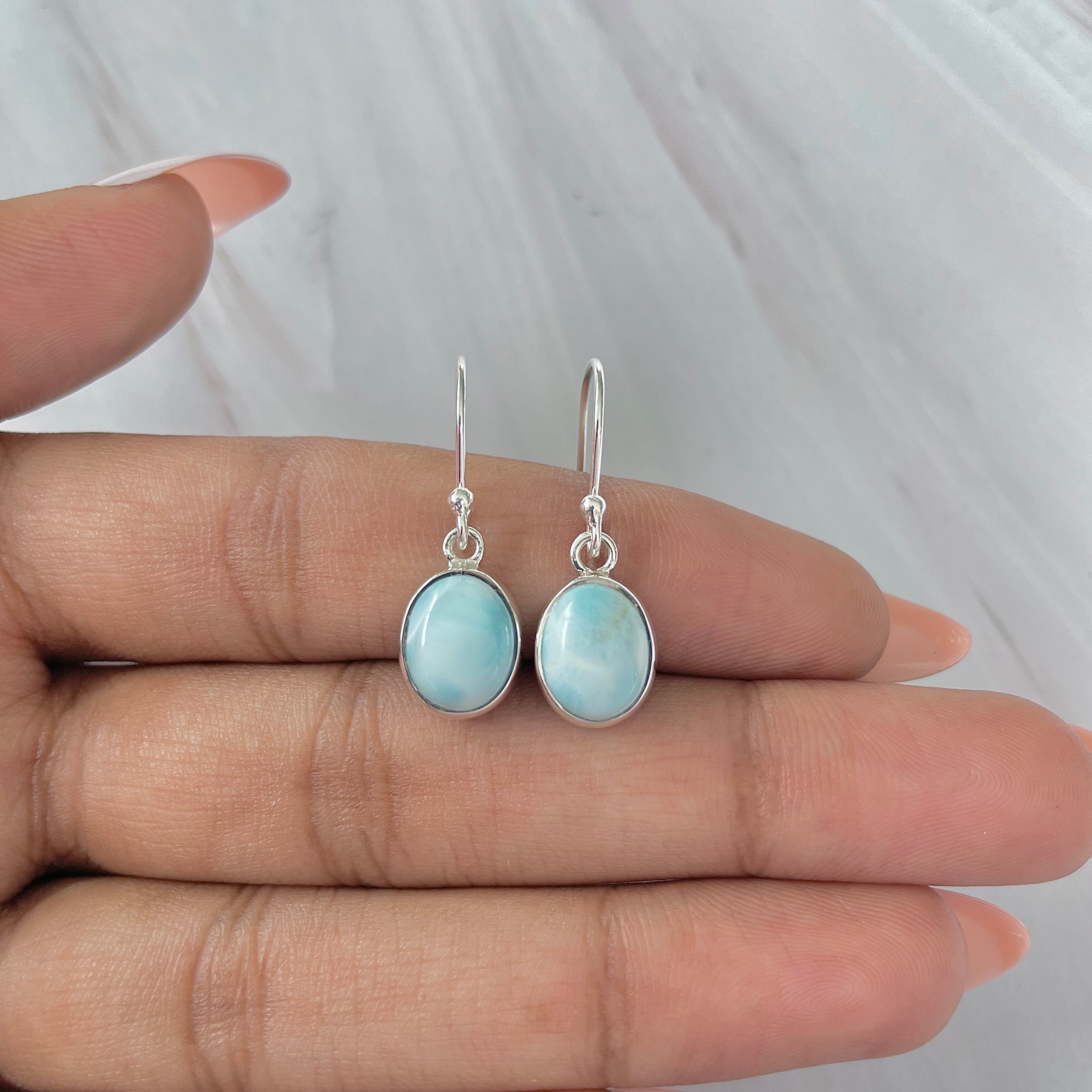 Larimar Earring-(LAR-E-1500.)