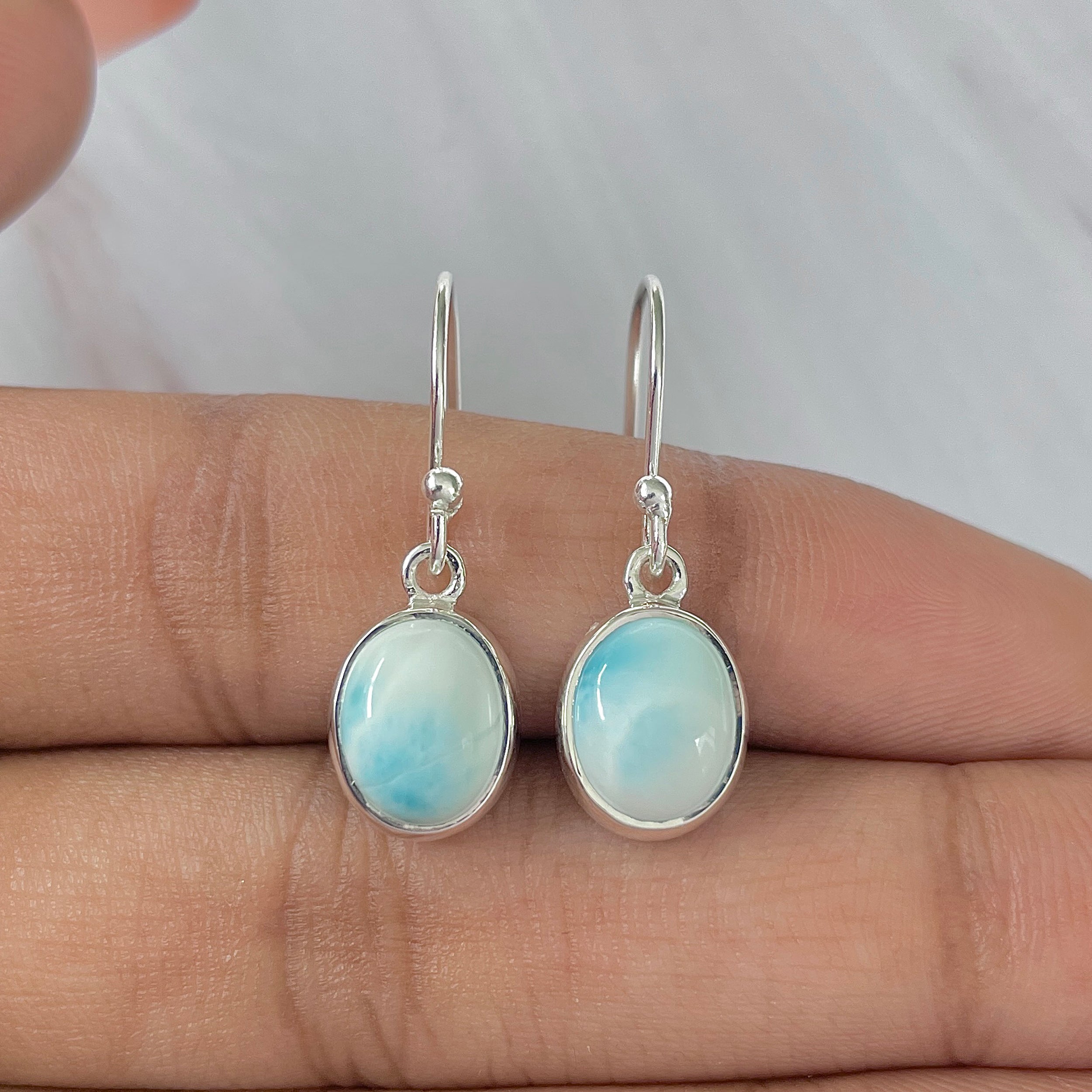 Larimar Earring-(LAR-E-1504.)