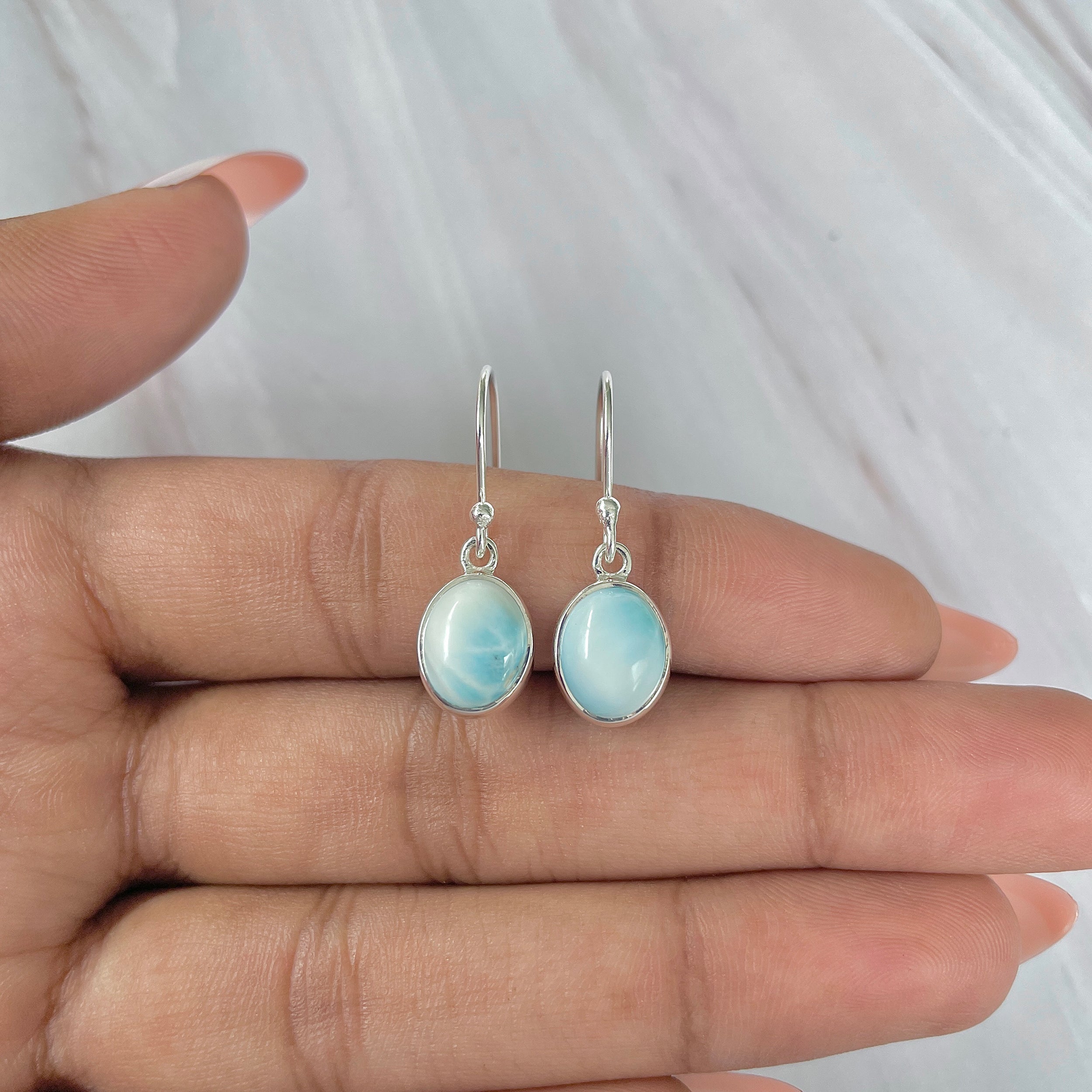 Larimar Earring-(LAR-E-1505.)