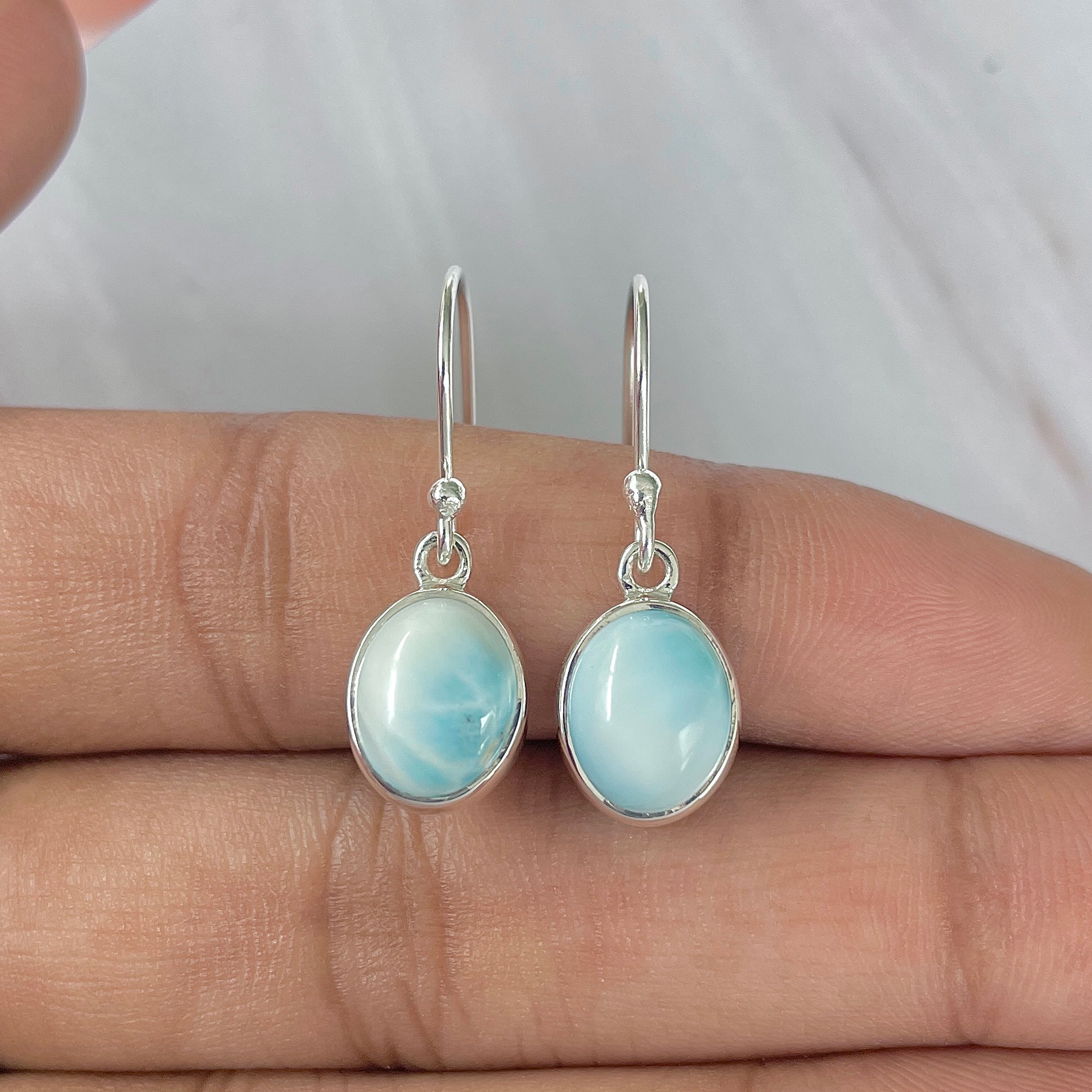 Larimar Earring-(LAR-E-1505.)