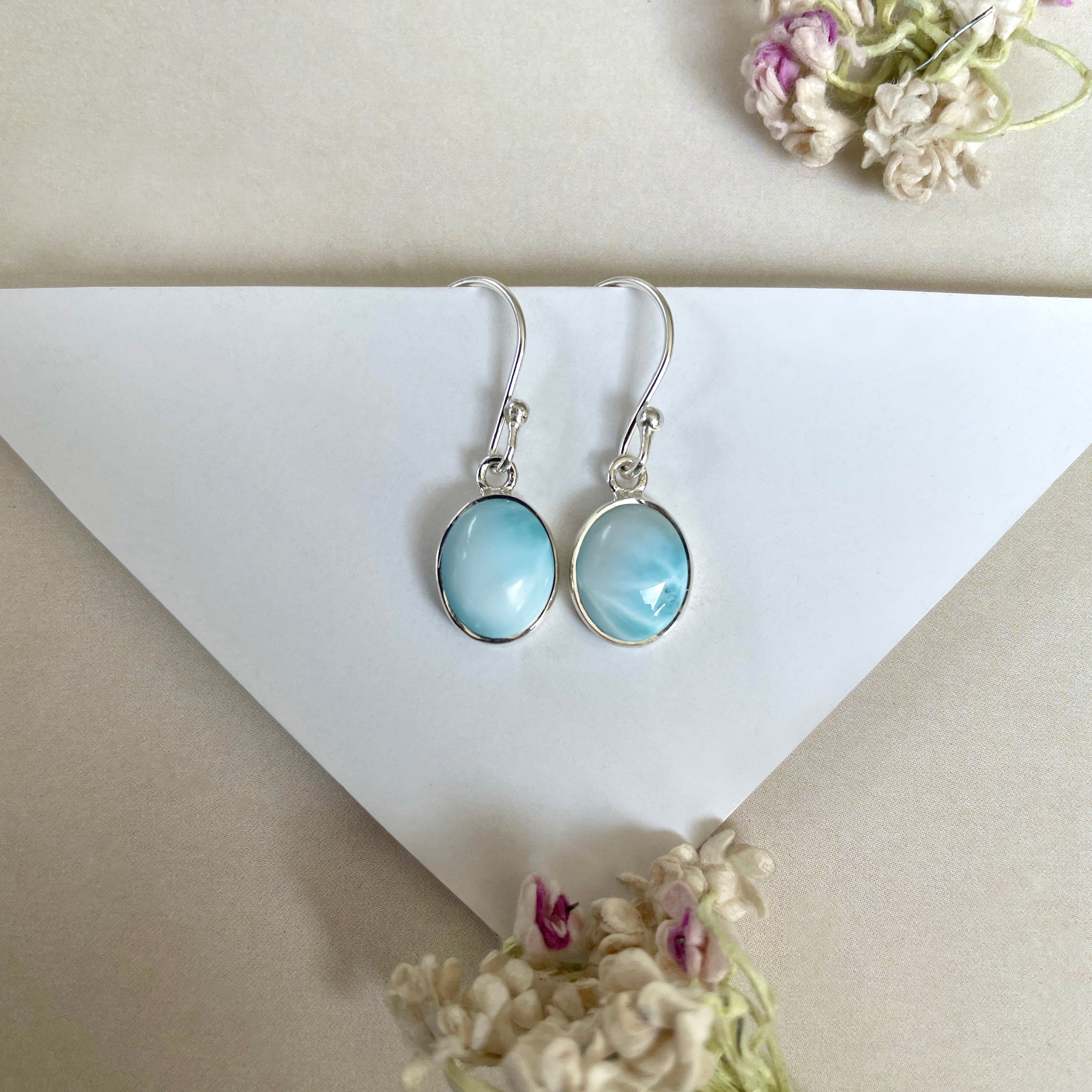 Larimar Earring-(LAR-E-1505.)