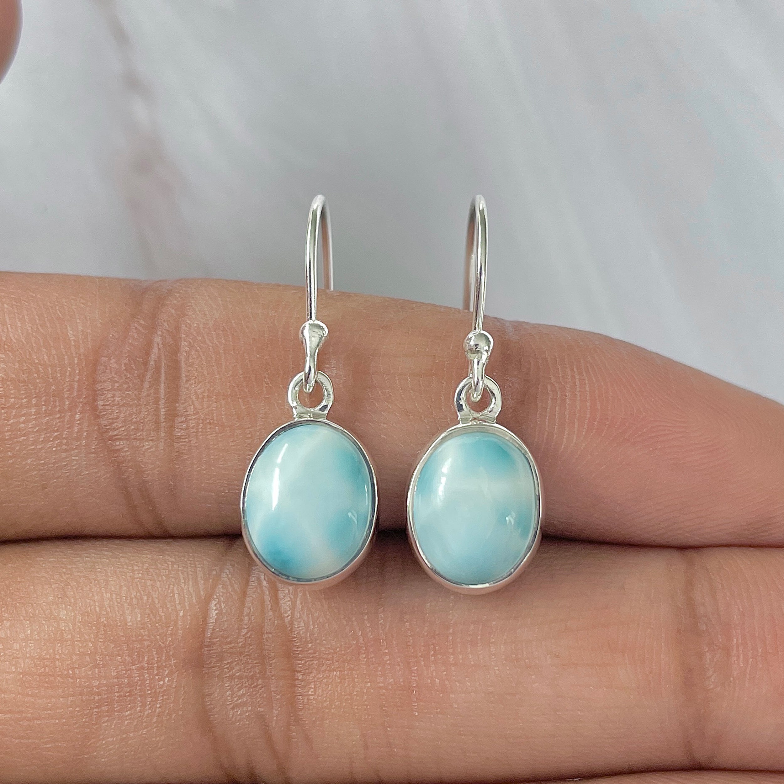 Larimar Earring-(LAR-E-1507.)
