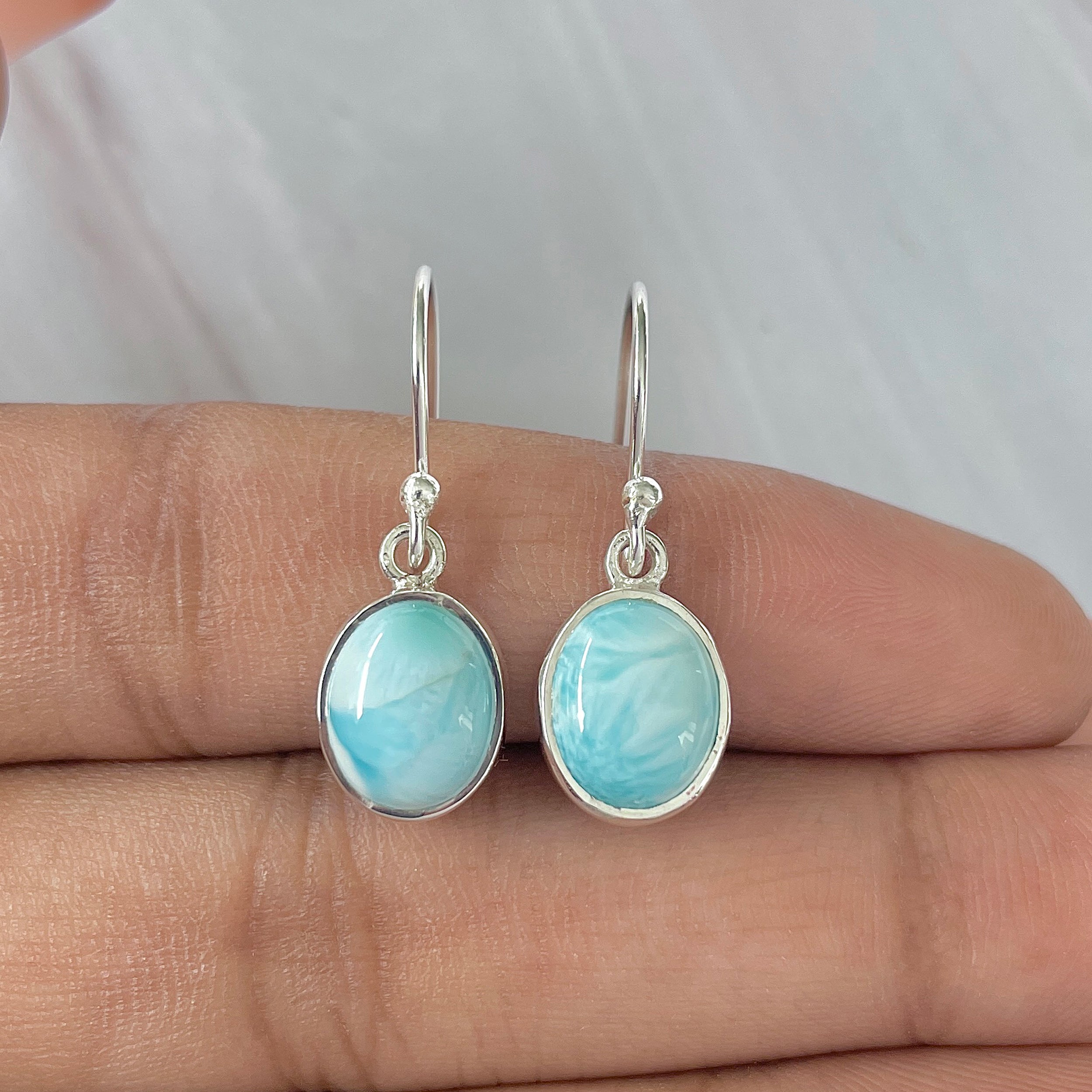 Larimar Earring-(LAR-E-1515.)
