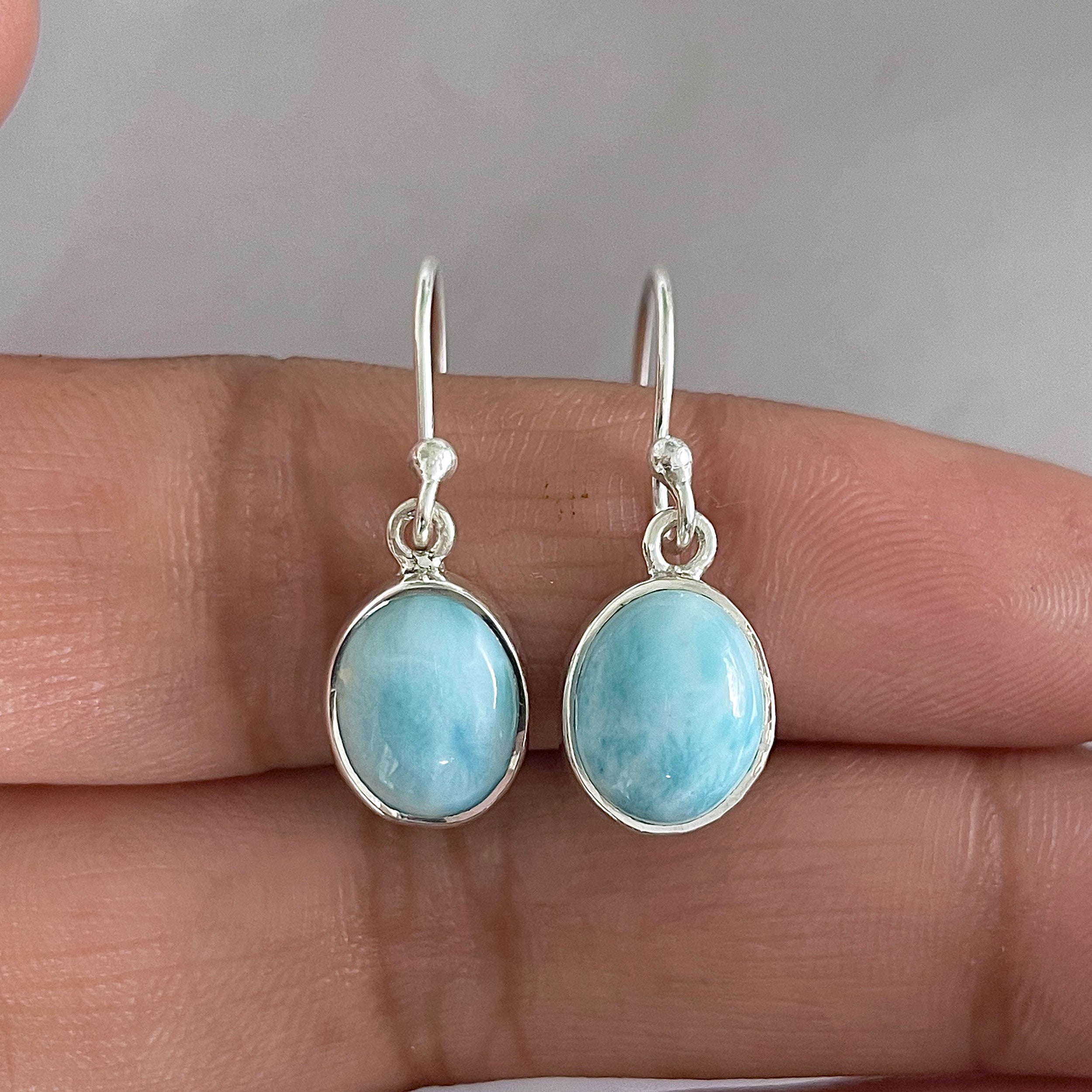 Larimar Earring-(LAR-E-1542.)