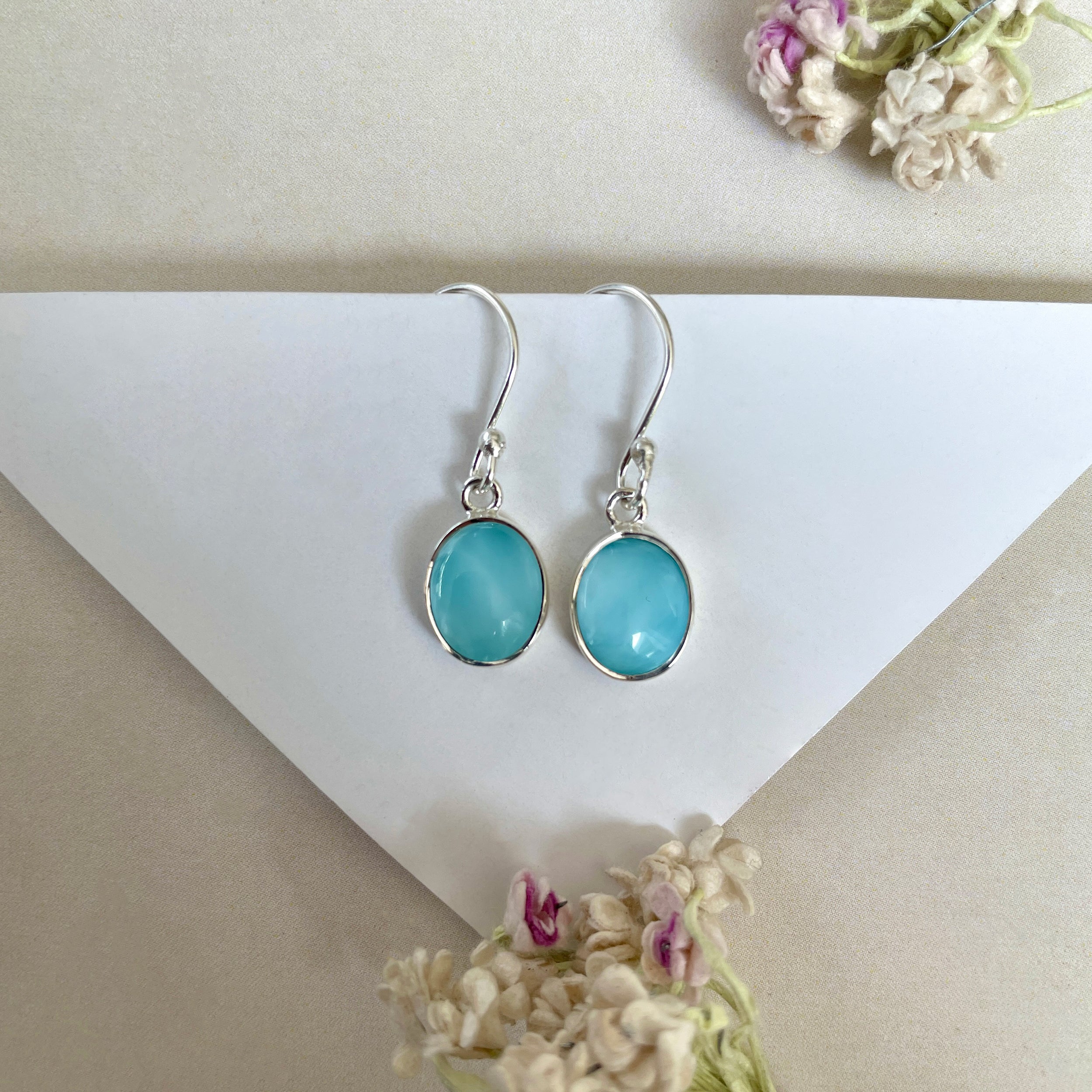 Larimar Earring-(LAR-E-1598.)
