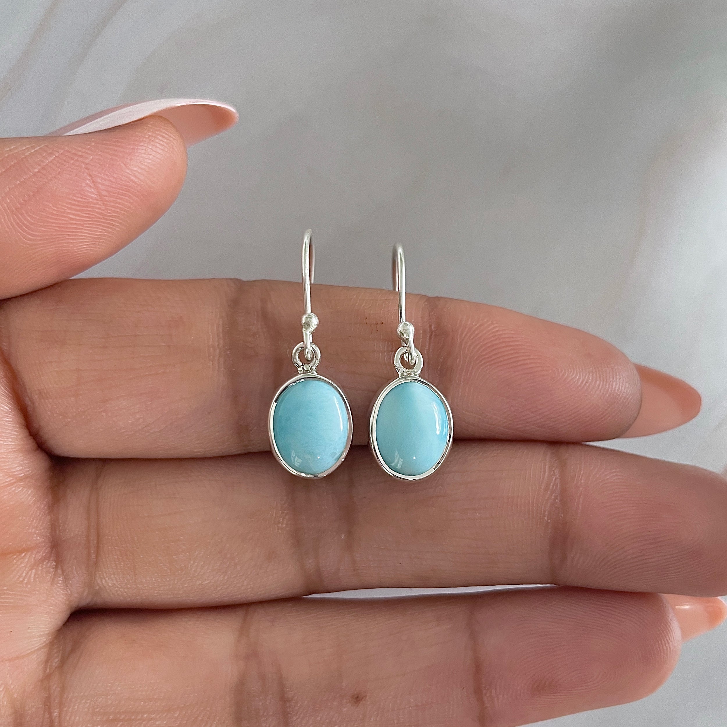 Larimar Earring-(LAR-E-1600.)