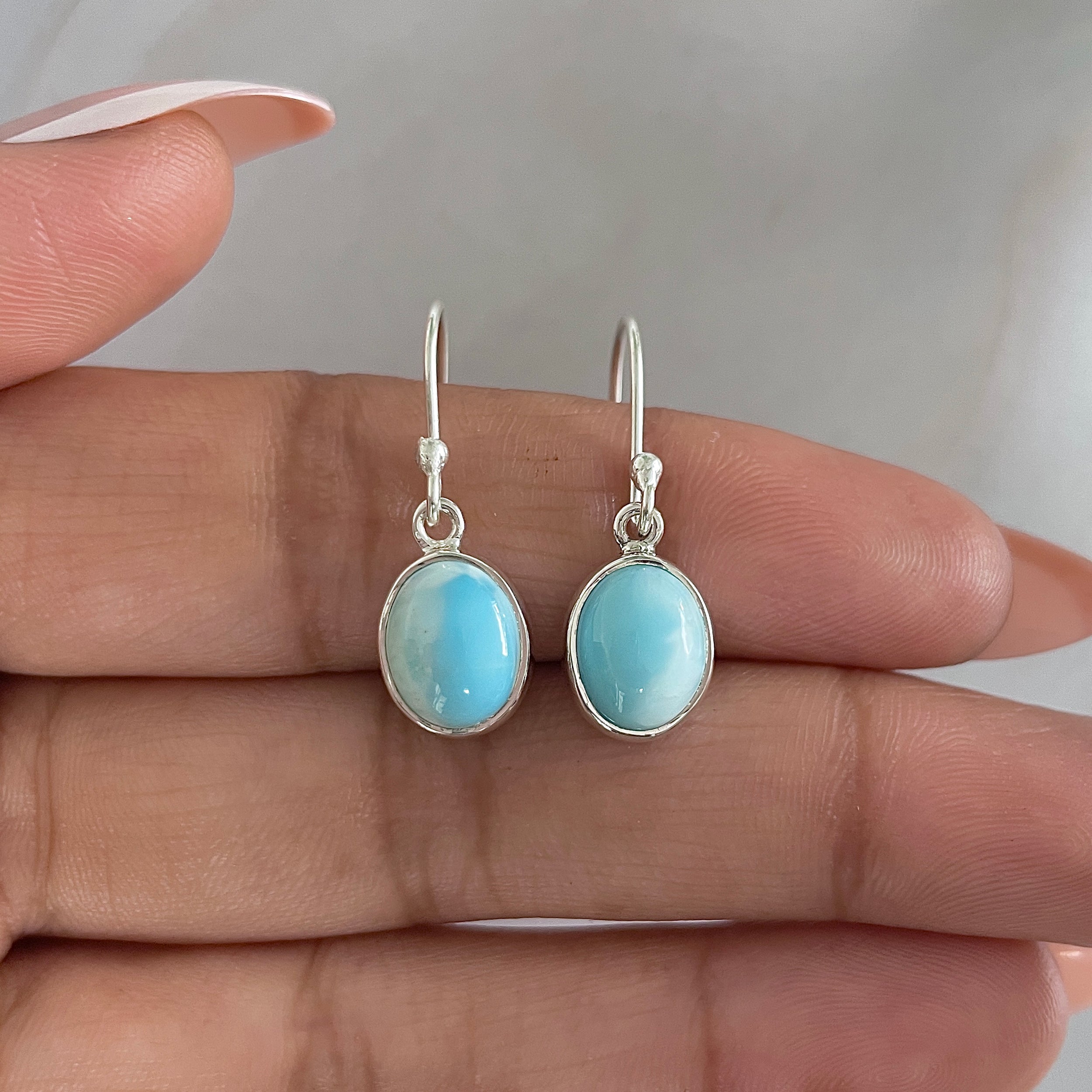 Larimar Earring-(LAR-E-1601.)
