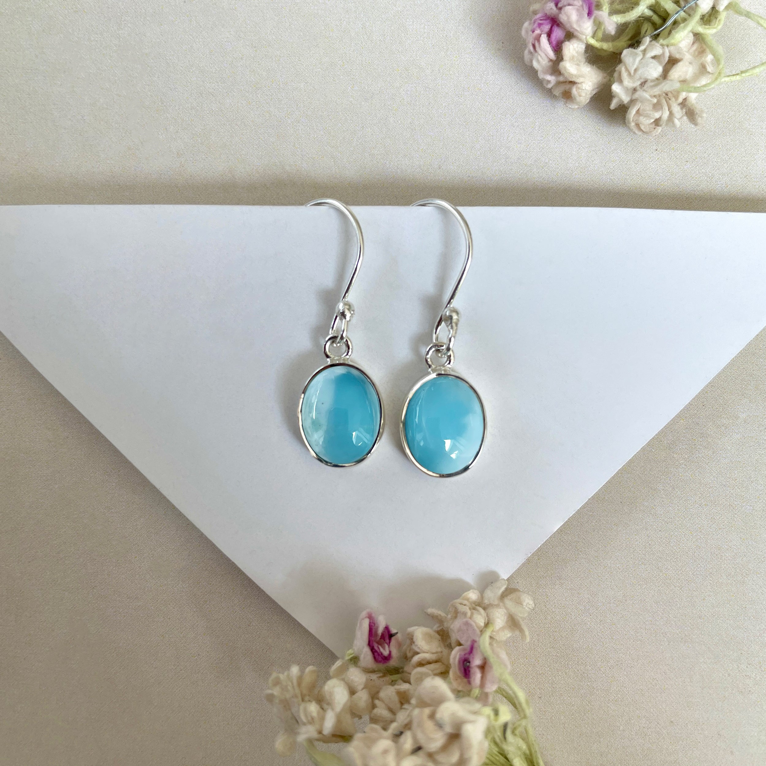 Larimar Earring-(LAR-E-1601.)