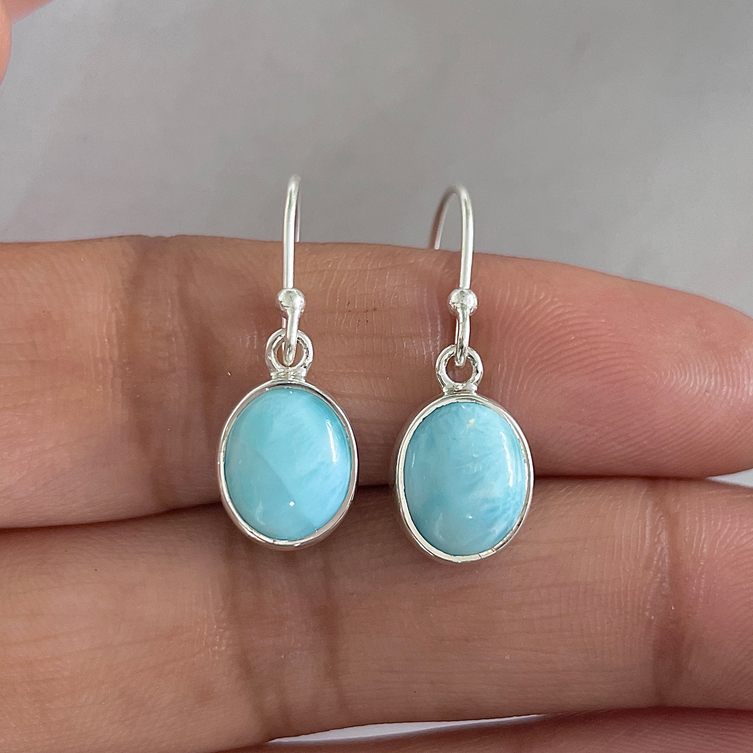 Larimar Earring-(LAR-E-1602.)