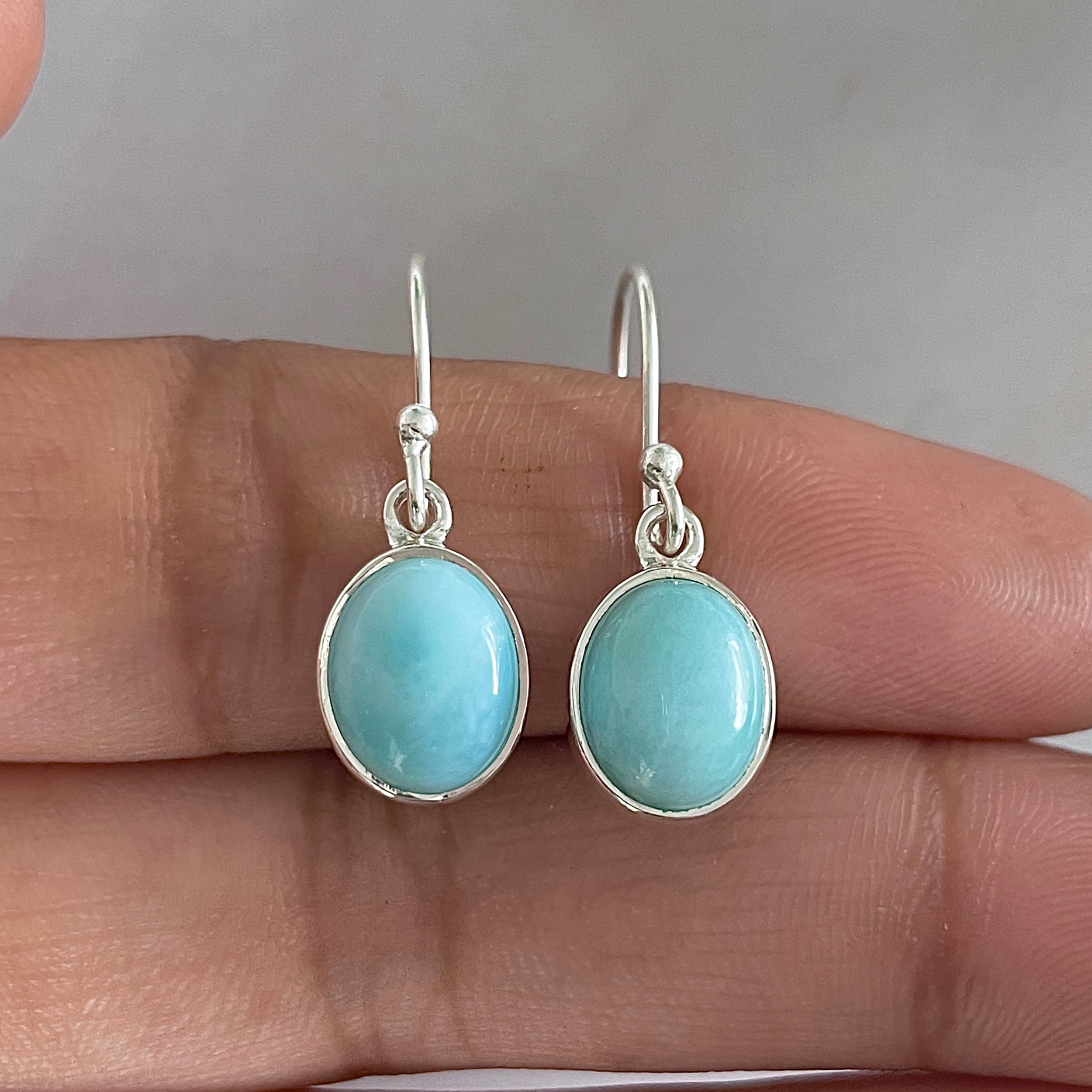 Larimar Earring-(LAR-E-1603.)