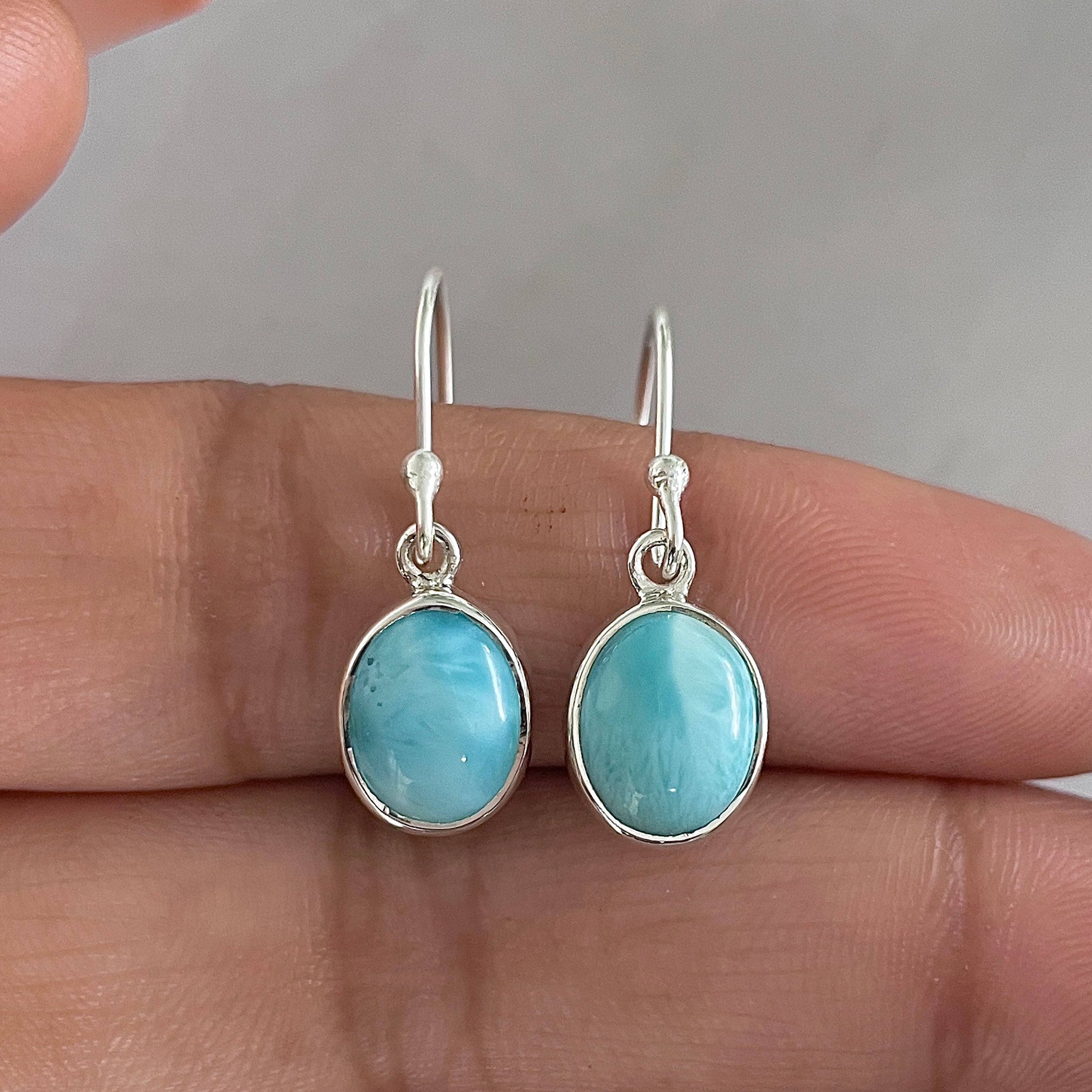 Larimar Earring-(LAR-E-1607.)