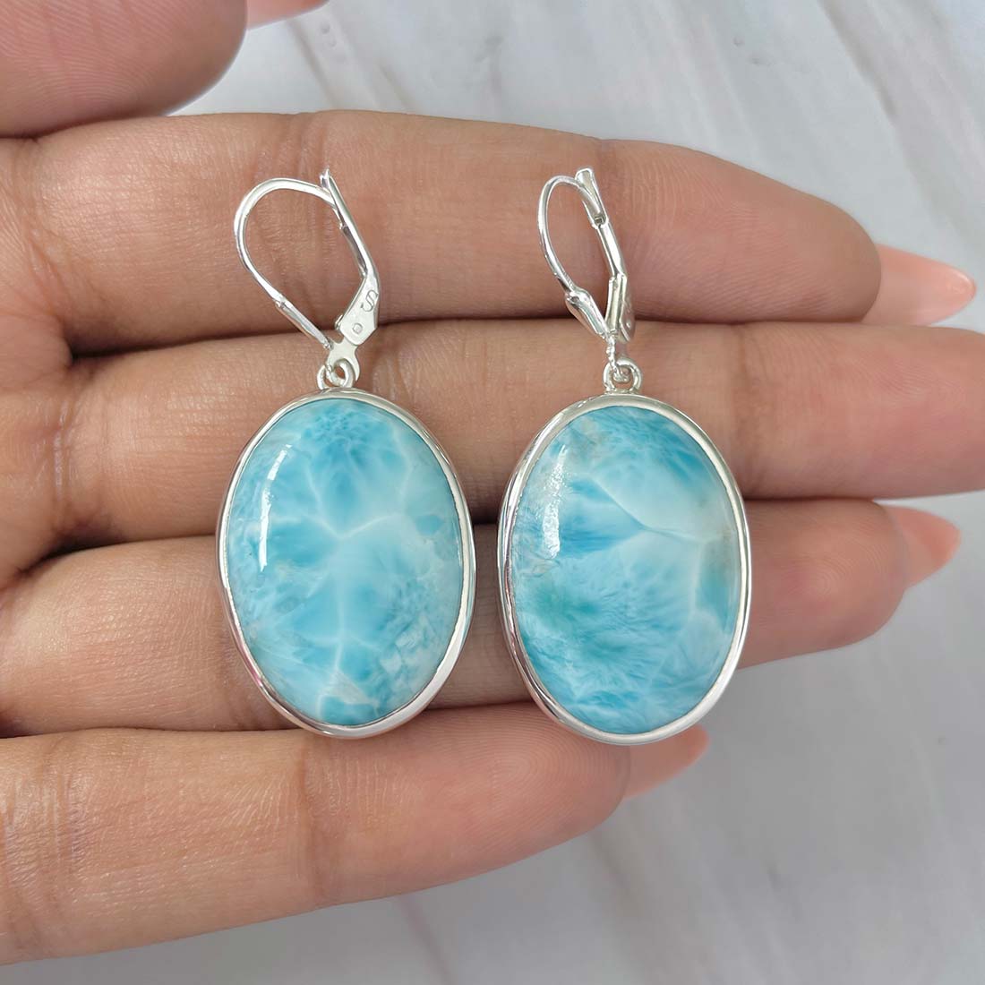 Larimar Earring-LAR-E-(164.)