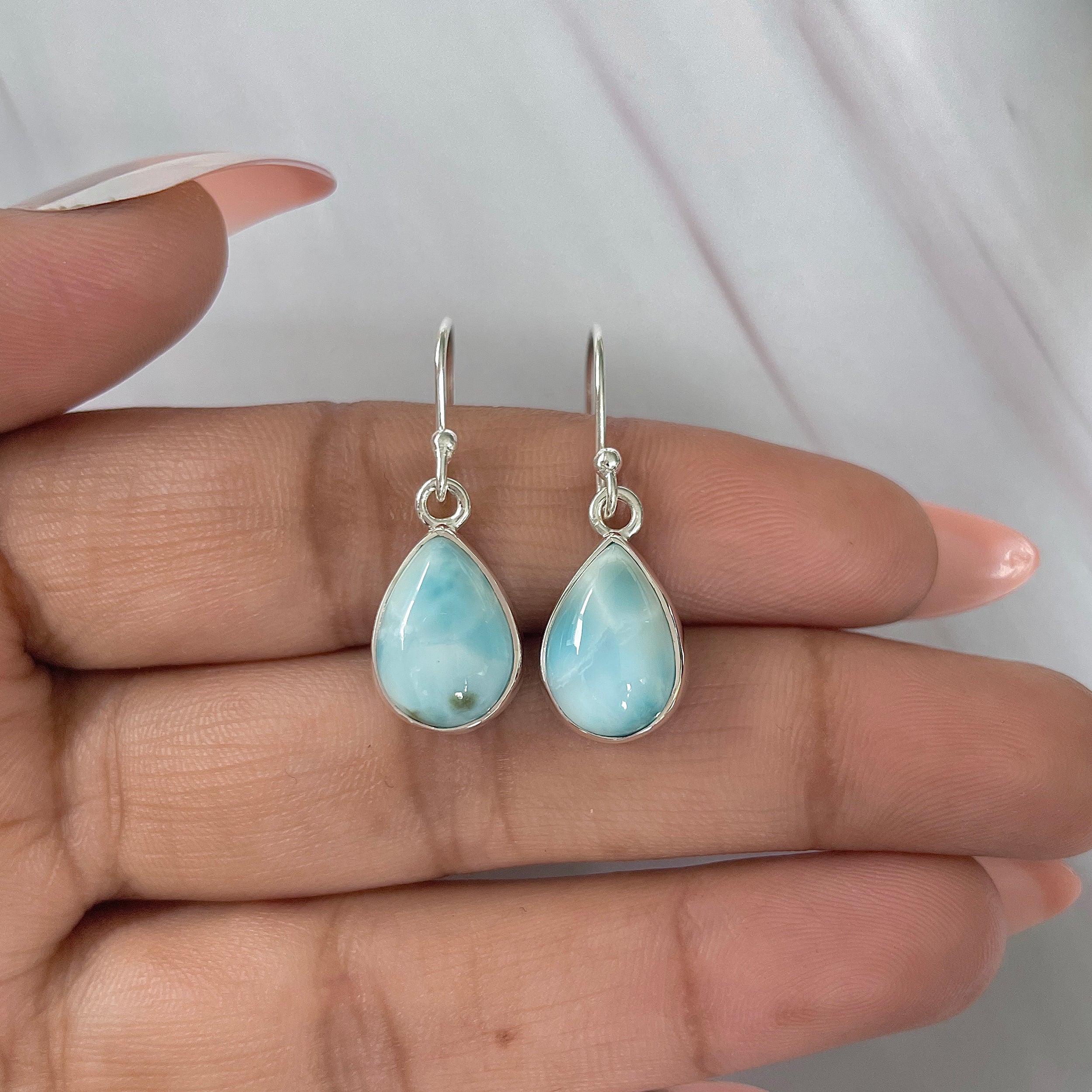 Larimar Earring-(LAR-E-1650.)