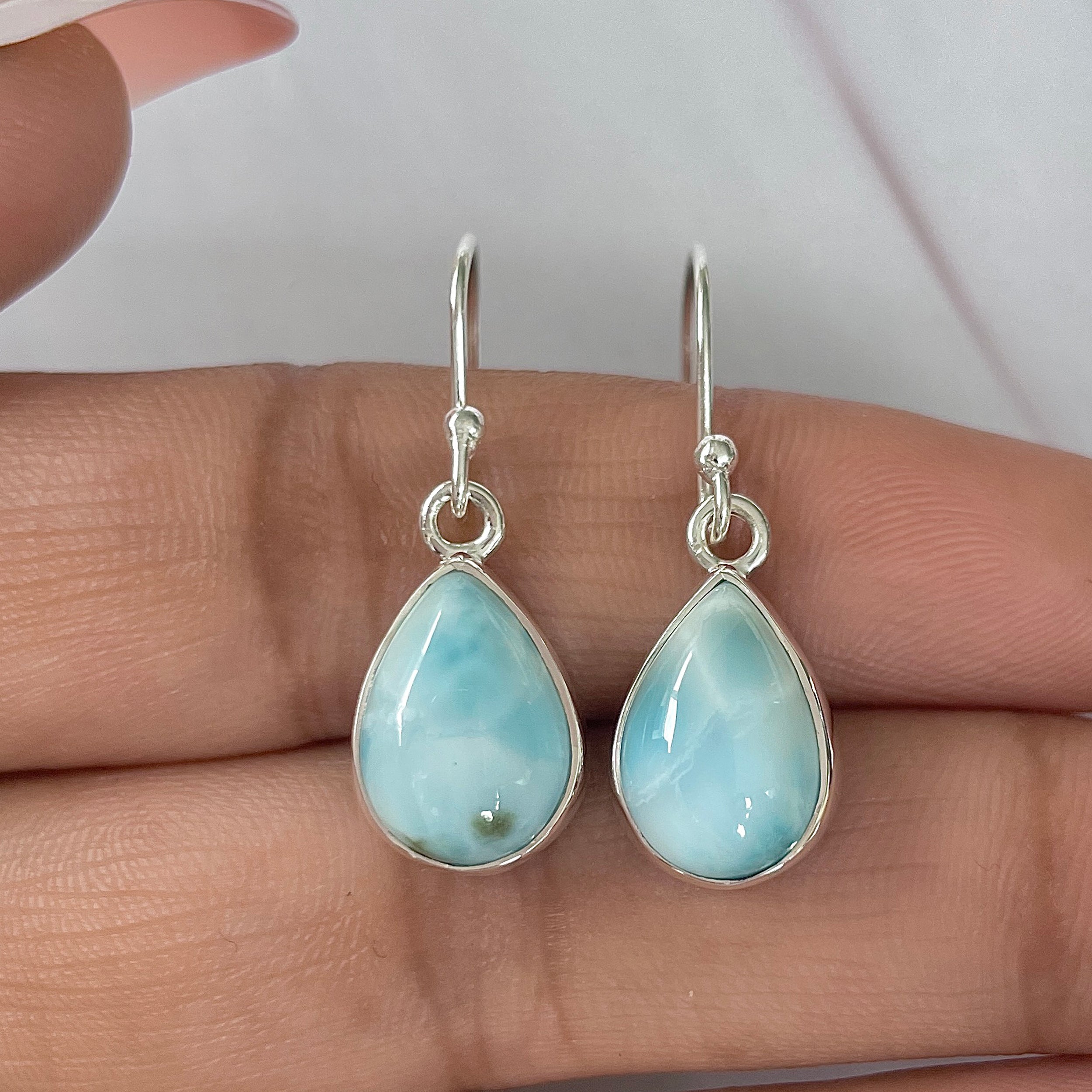Larimar Earring-(LAR-E-1650.)