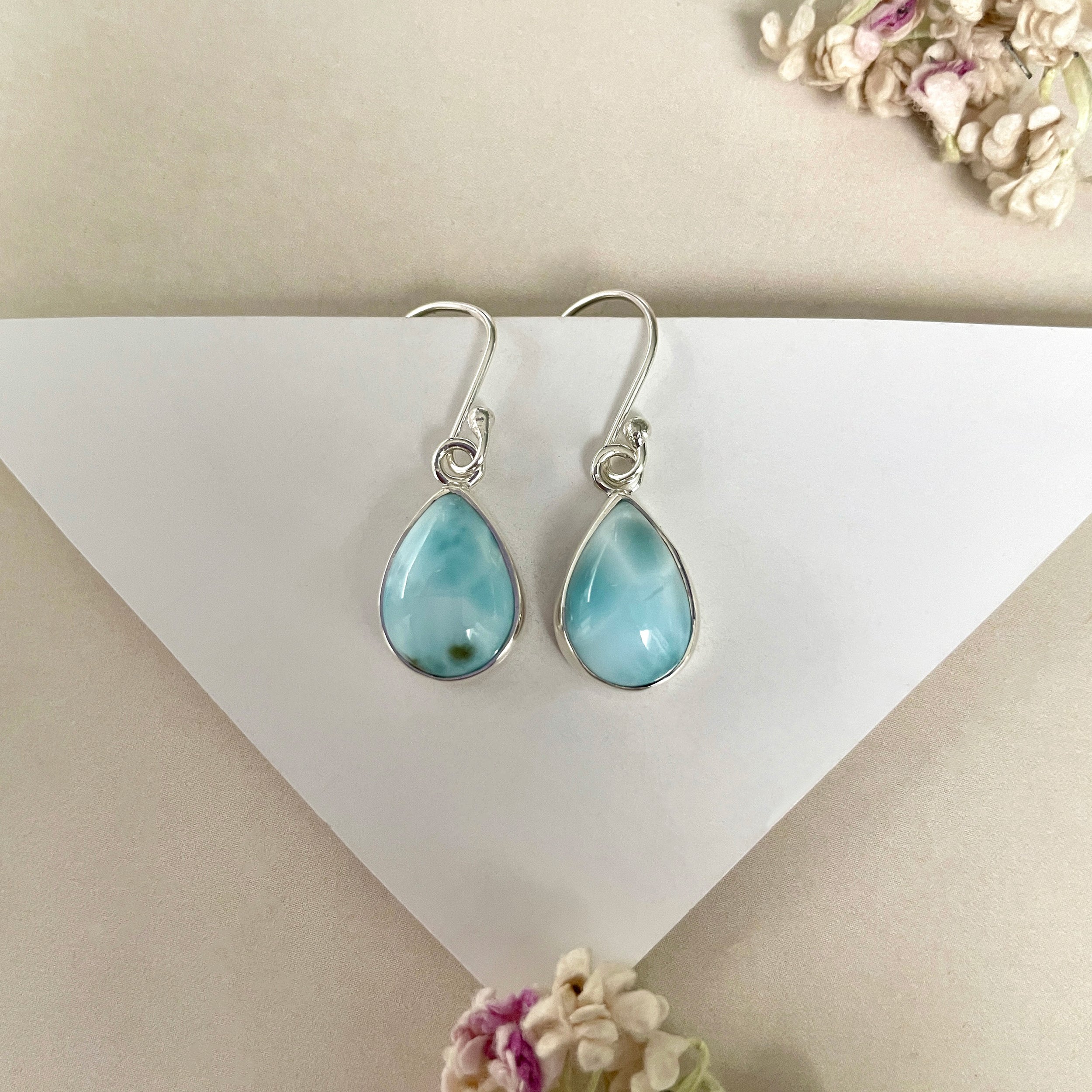 Larimar Earring-(LAR-E-1650.)